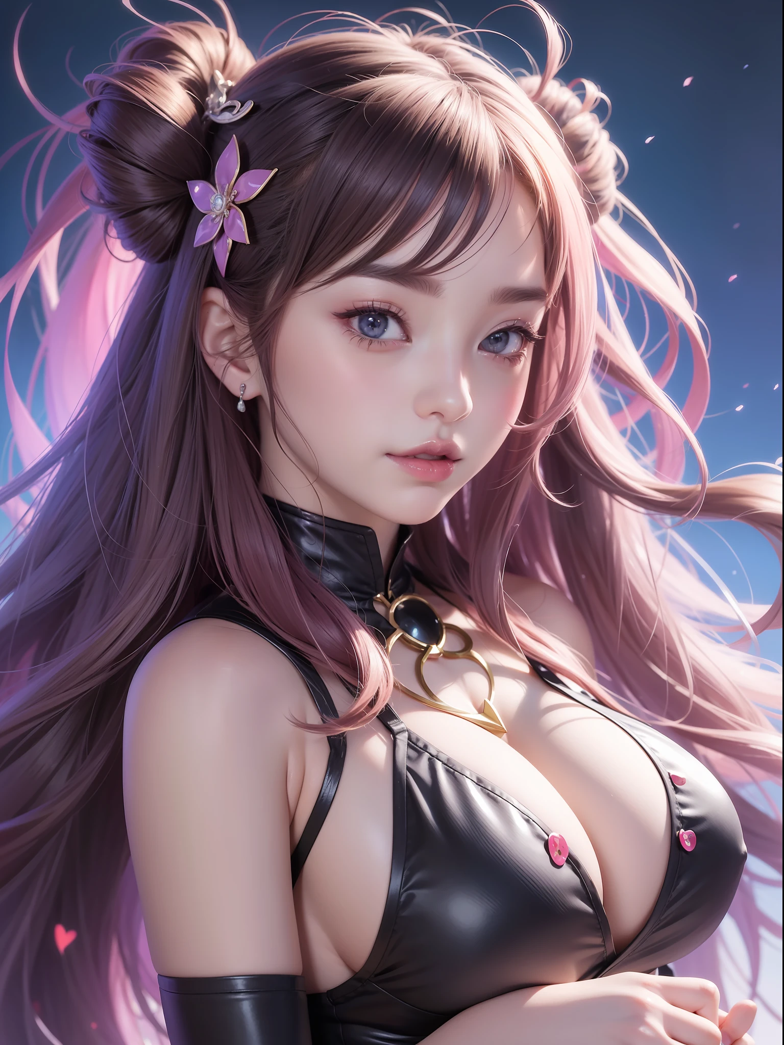 anime girl with absolutely beautiful long hair, sexy bikini, anime moe artstyle, cute anime girl, cute anime girl portrait, pretty anime girl, portrait of cute anime girl, kawaii realistic portrait, anime visual of a cute girl, cute anime girl portraits, portrait anime girl, anime style portrait, beautiful anime girl, full body, smile, (huge boobs:1.2), navel, thin waist, (big hip), Thighs