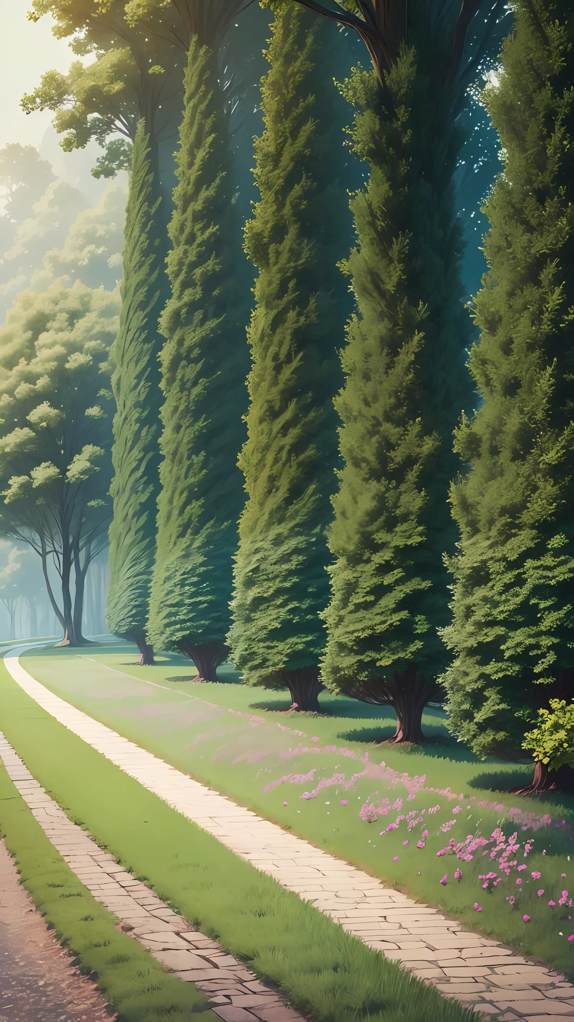 take inspiration from this and create a similar trees landscape, --auto --s2