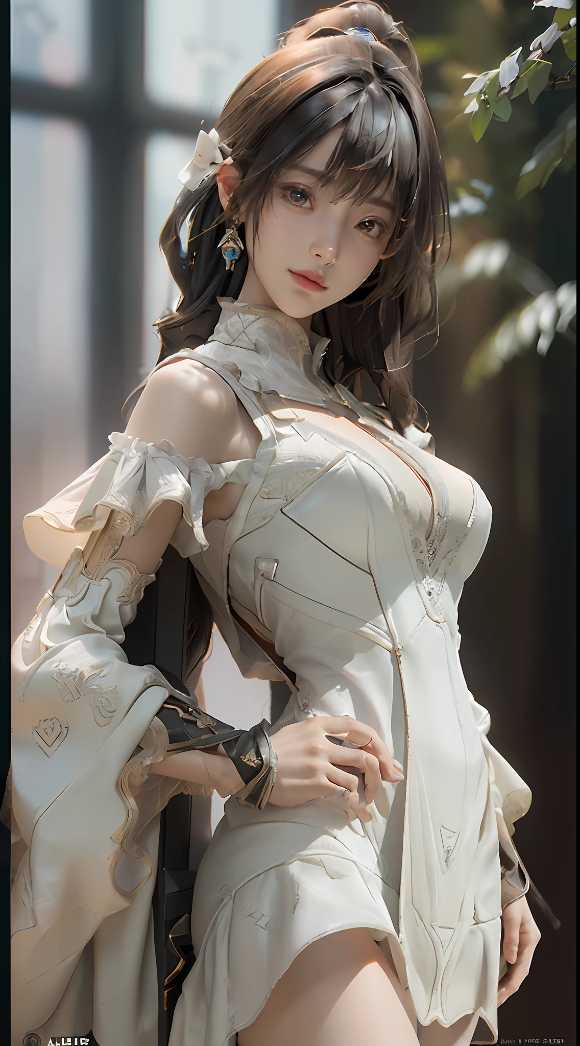 (Best Quality), ((Masterpiece), (Detail: 1.4), 3D, A Beautiful Female Figure, HDR (High Dynamic Range), Ray Tracing, NVIDIA RTX, Super-Resolution, Unreal 5, Subsurface Scattering, PBR Texture, Post-processing, Anisotropic Filtering, Depth of Field, Maximum Clarity and Sharpness, Multi-layer Texture, Albedo and Highlight Mapping, Surface Coloring, Accurate Simulation of Light-Material Interactions, Perfect Proportions, Octane Render, Bicolor Light, Large Aperture, Low ISO, White Balance, Rule of Thirds, 8K RAW,