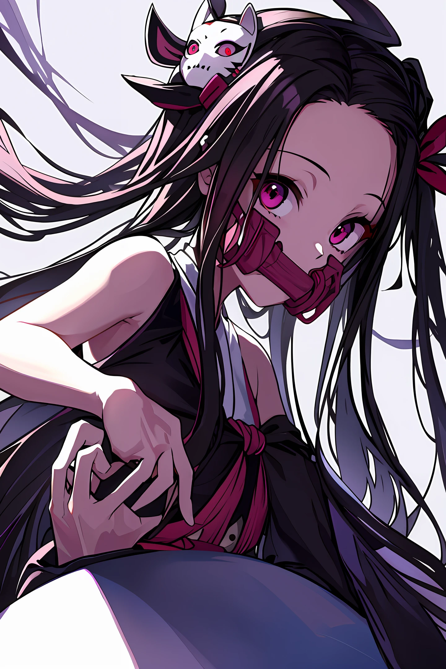 Pretty Mask Girl Bite