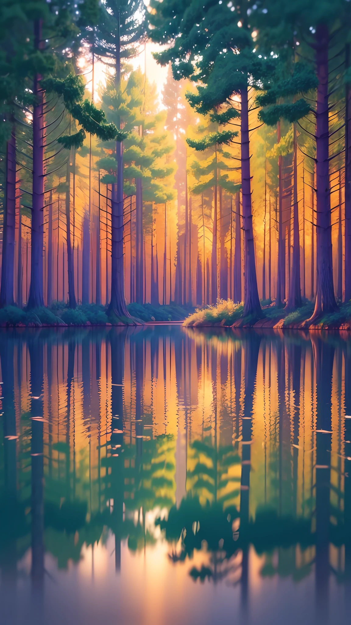 relaxing scenes forest light relaxing colours 32k uhd not art image realstatice image with clearity --auto --s2