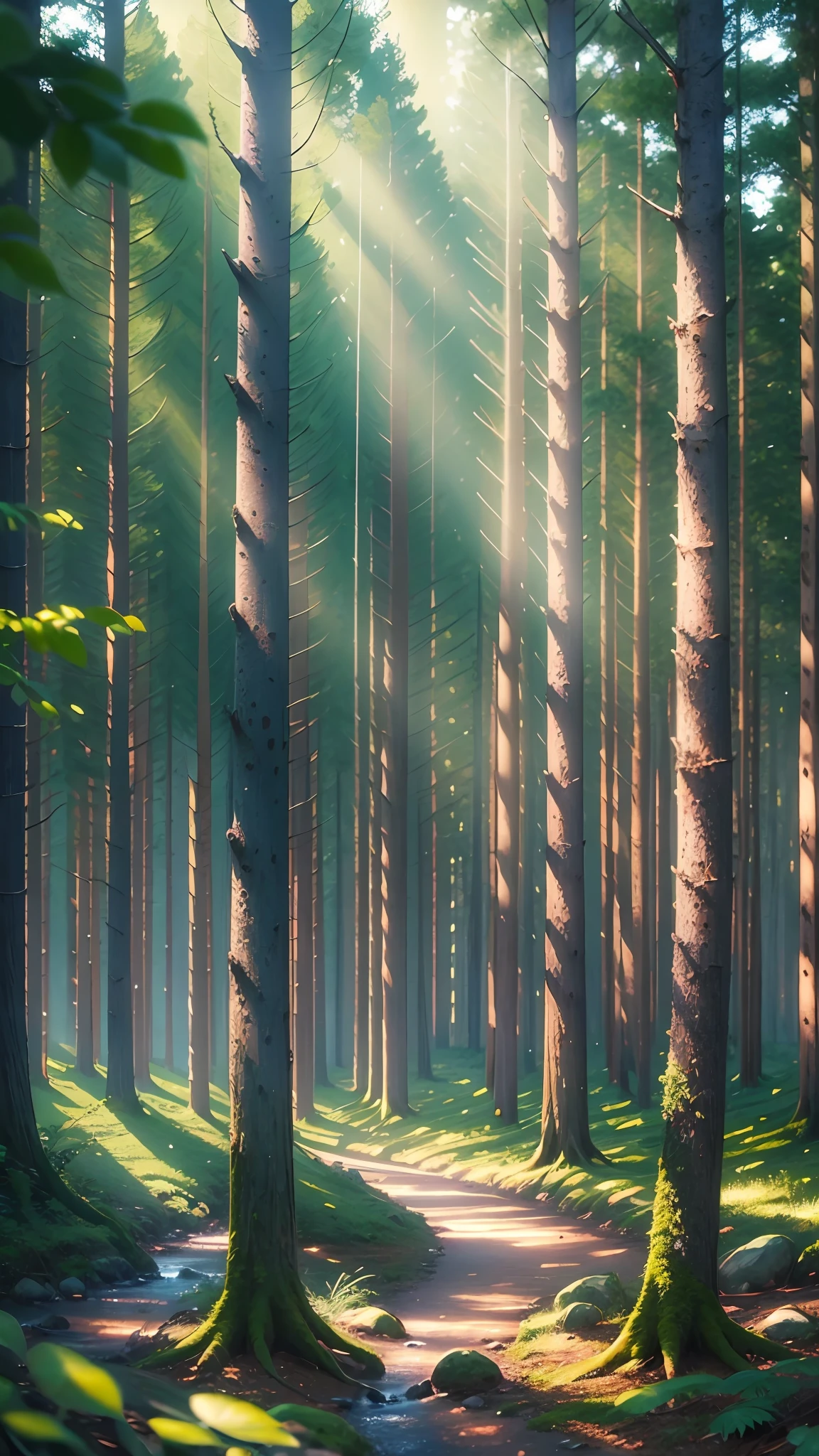 relaxing scenes forest light relaxing colours 32k uhd not art image realstatice image with clearity --auto --s2