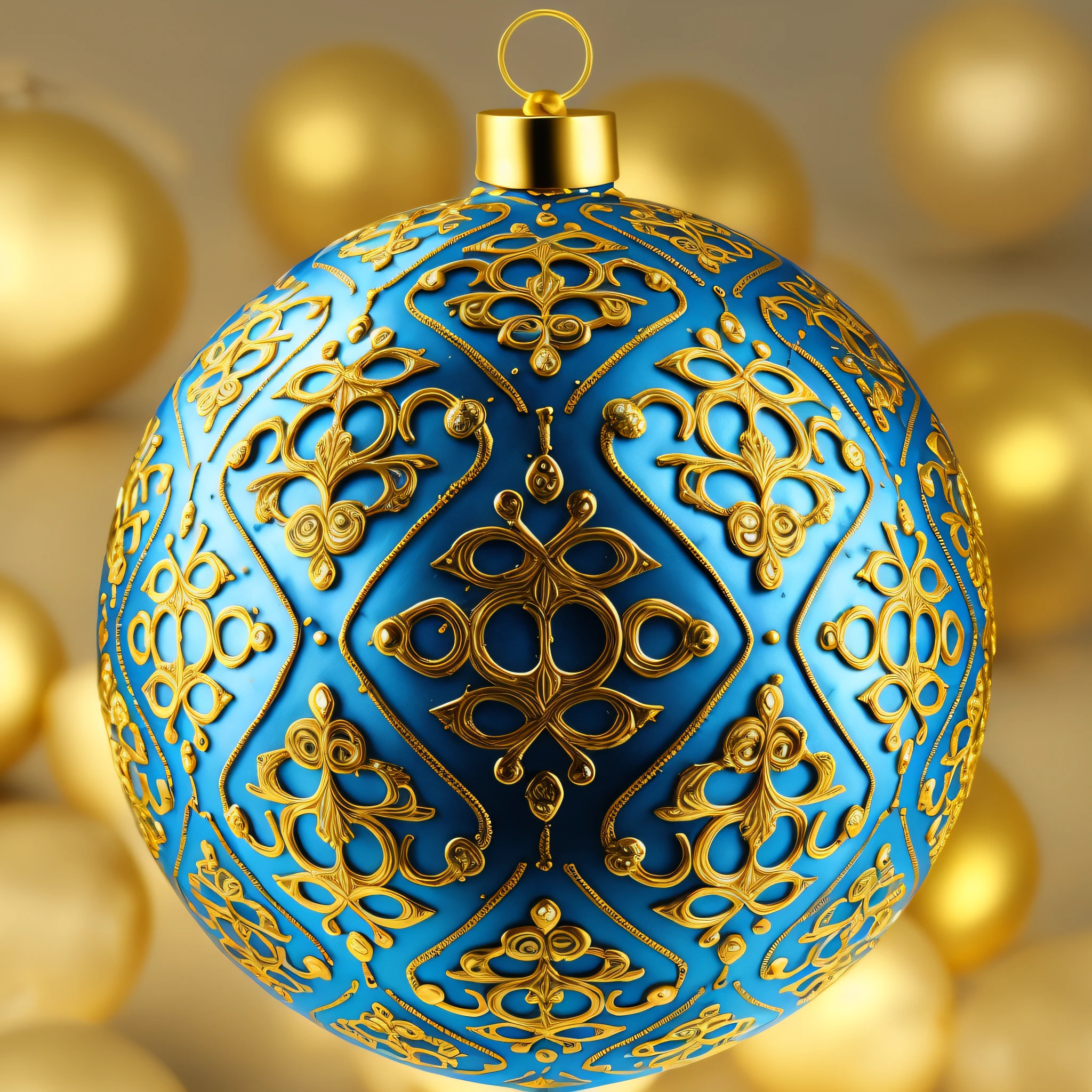 a close up of a blue and gold christmas ball ornament, ornamented, hyper detailed ornament, detailed ornaments, ornament, very ornamented, intricate ornament, decorated ornaments, ornament crown, ornaments, decorative ornaments, intricate ornaments, elaborate geometric ornament, beautiful moorish ornament, intrincate ornaments, geometric ornament, ornamental, ornamentation, filigree ornaments, cloisonne