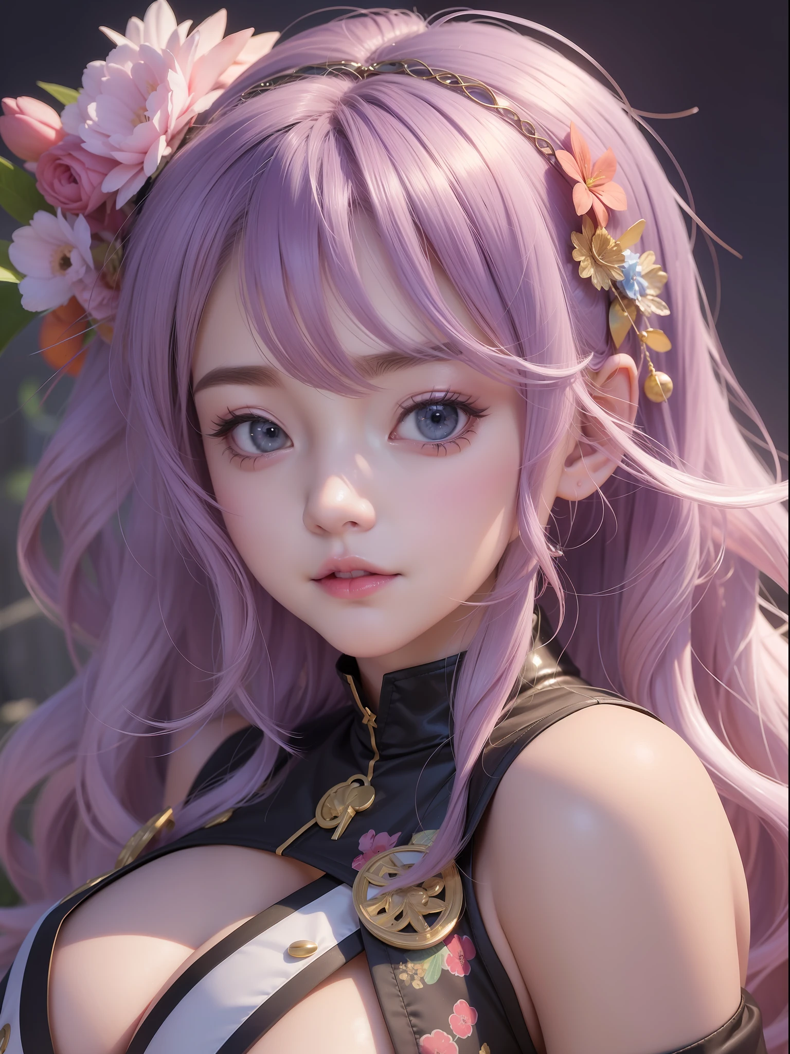 anime girl with absolutely beautiful long hair, sexy bikini, anime moe artstyle, cute anime girl, cute anime girl portrait, pretty anime girl, portrait of cute anime girl, kawaii realistic portrait, anime visual of a cute girl, cute anime girl portraits, portrait anime girl, anime style portrait, beautiful anime girl, full body, smile, (huge boobs:1.5), navel, thin waist, (big hip), Thighs, from bellow