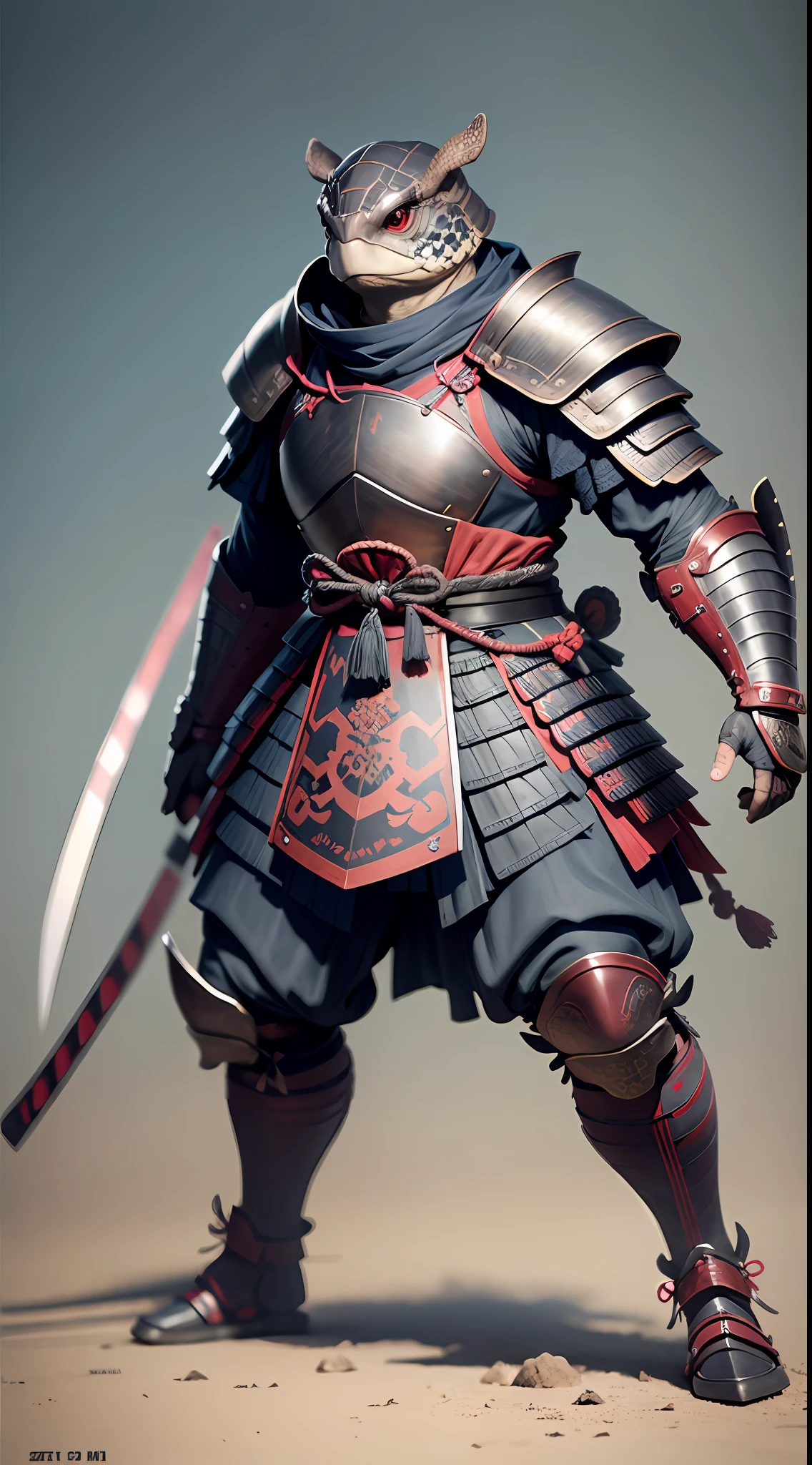 turtle in samurai armor, realistic, 8k --auto --s2