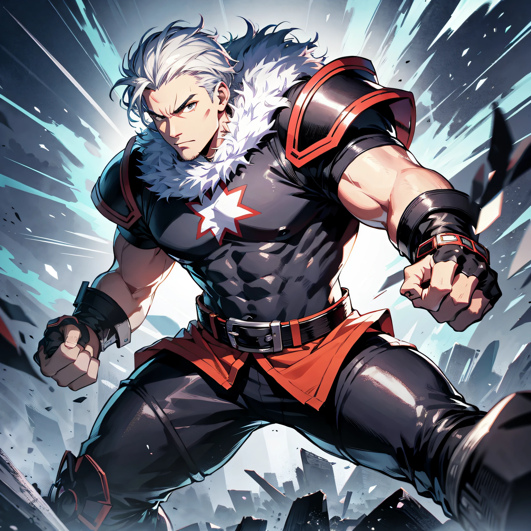 Fist Man, game art drawing, fighting, rookie characters