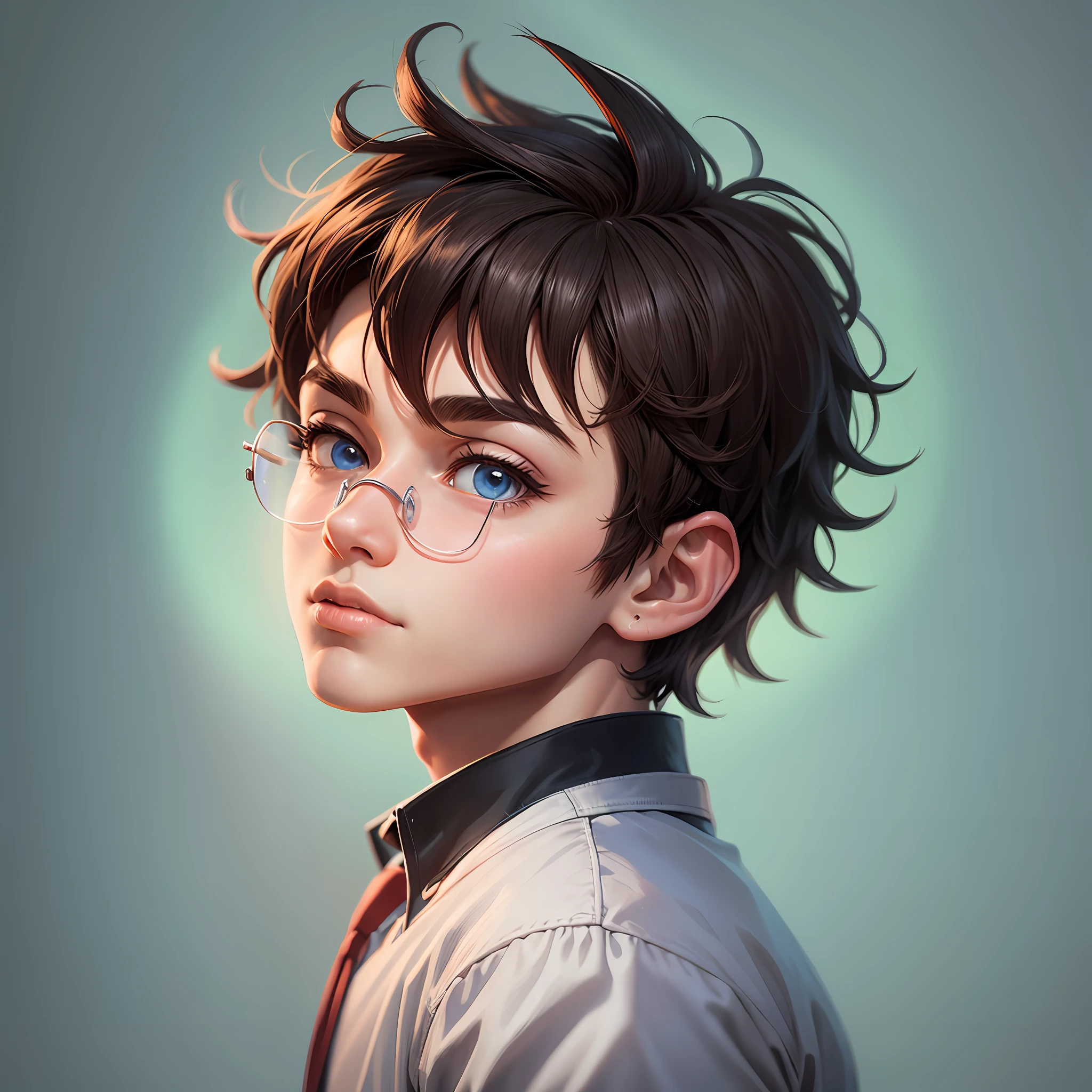 smart boy, cartoon, profile picture --auto --s2