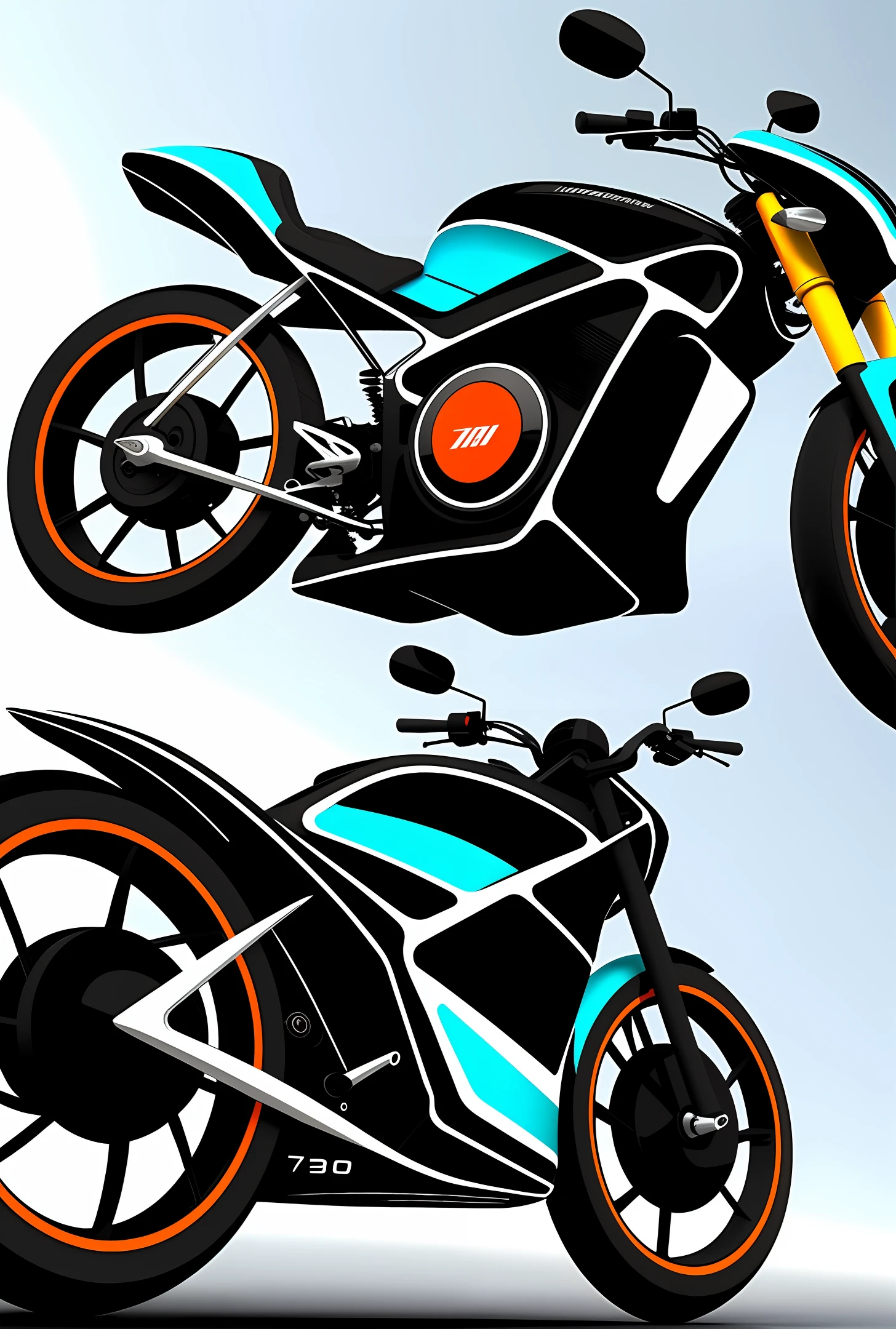 Futuristic bike