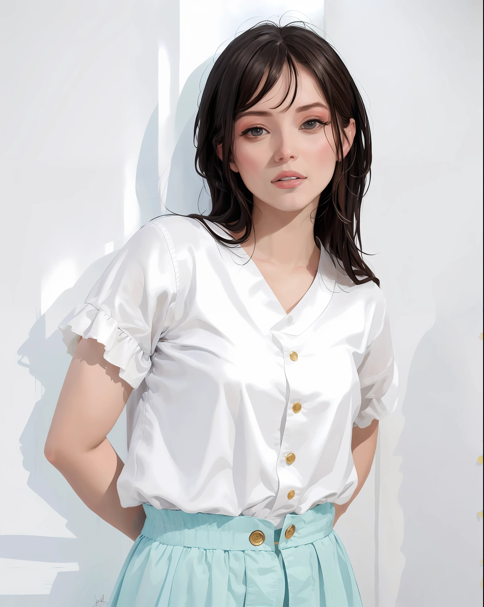 Beauty, oil painting,
