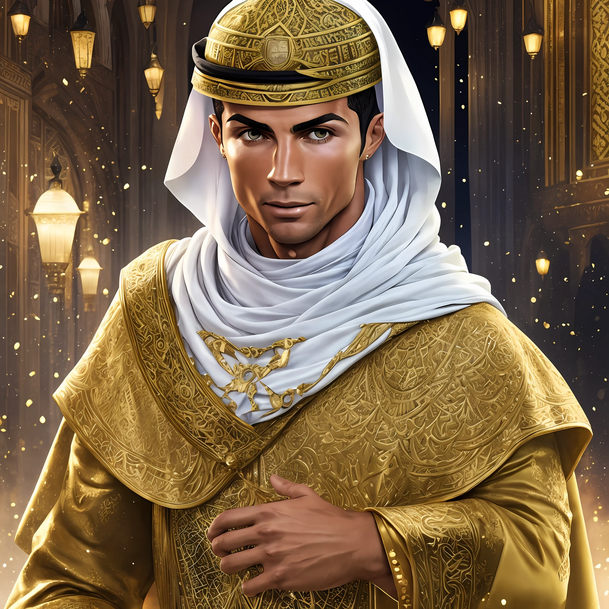 cristiano ronaldo in arabian crazy rich muslim --auto --s2