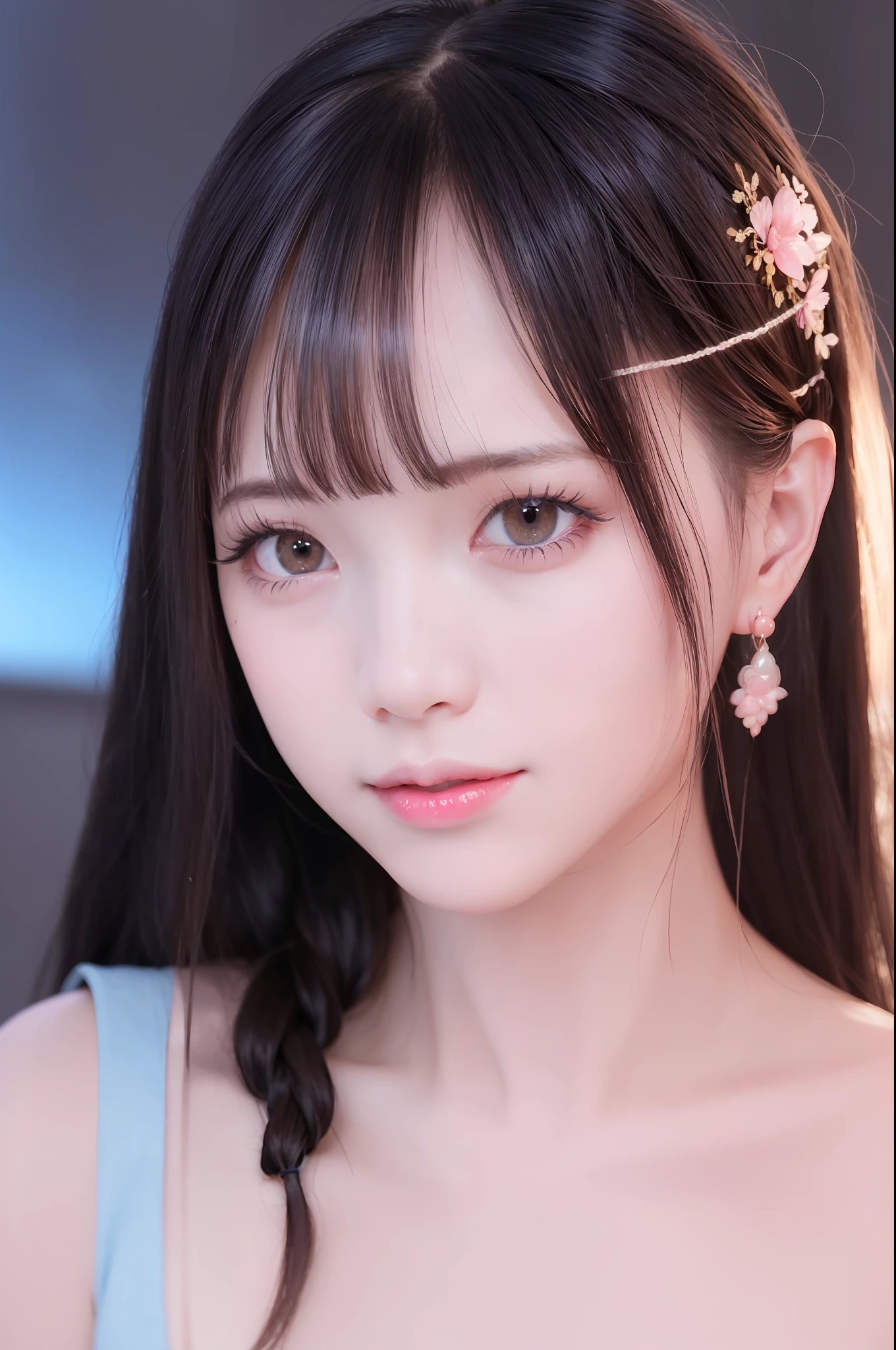 nude, blushing embarassed yomicoskr, side posture, looking over hands, low angle, waist up, earrings, smiling, braided hair,
38 yo,
best quality, masterpiece, illustration, an extremely delicate and beautiful, extremely detailed ,CG ,unity ,8k wallpaper, Amazing, finely detail, masterpiece,best quality,official art, extremely detailed CG unity 8k wallpaper, ultra-detailed, highres, extremely detailed, beautiful detailed girl, ((looking at viewer)),(real person,photograph),1 girl,(white skin),(grey eyelash),(balanced eye and eyeshadow),(light blue contact lens), Big eyes,perfect eyes,(watery eyes),(haunting smile,moist lips),(small breasts),(slim),(straight hair), (side braid),(light blue contact lens),(light pink lips),(Light pink blush),standing model pose,Particularly strong light,(photo lighting),blush, shy,(sunset),(sunshine on body),, pureerosface_v1:0.01,
mouth closed, (Best quality details:1.2),realistic,8K High definition,(1girl:1),Ultra Detailed,High quality texture,intricate details,detailed texture,finely detailed,high detail,extremely detailed cg,High quality shadow,Detailed beautiful delicate face,Detailed beautiful delicate eyes,Depth of field,Ray tracing,,tall_female, beautiful_legs, Glow Eyes,blush, perfect body,skinny, sunlight, dynamic pose,