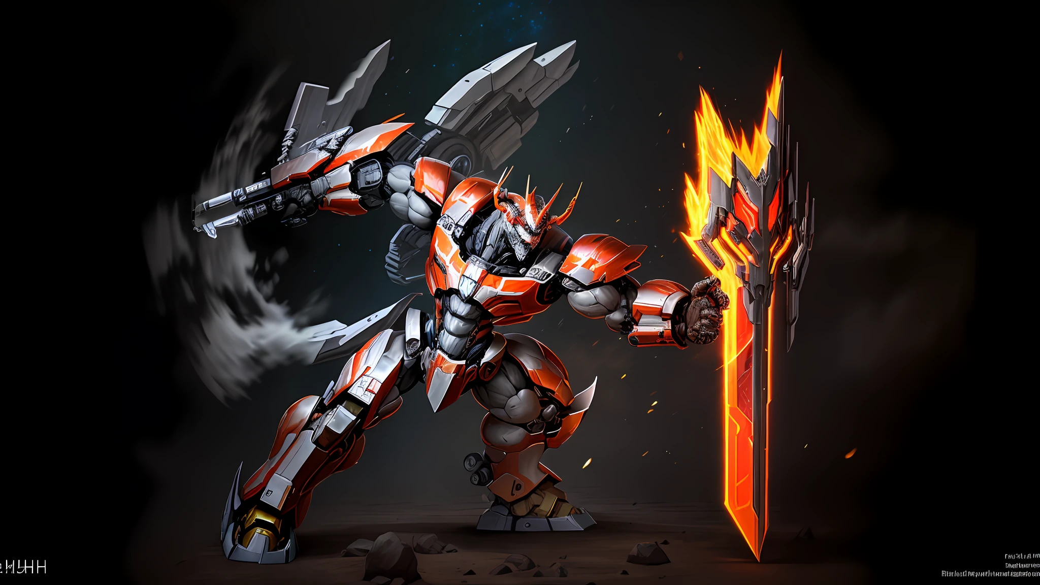 Mecha, muscle-shaped armor, hell armor, rich in layers, rich in rhythm, rich in mechanics