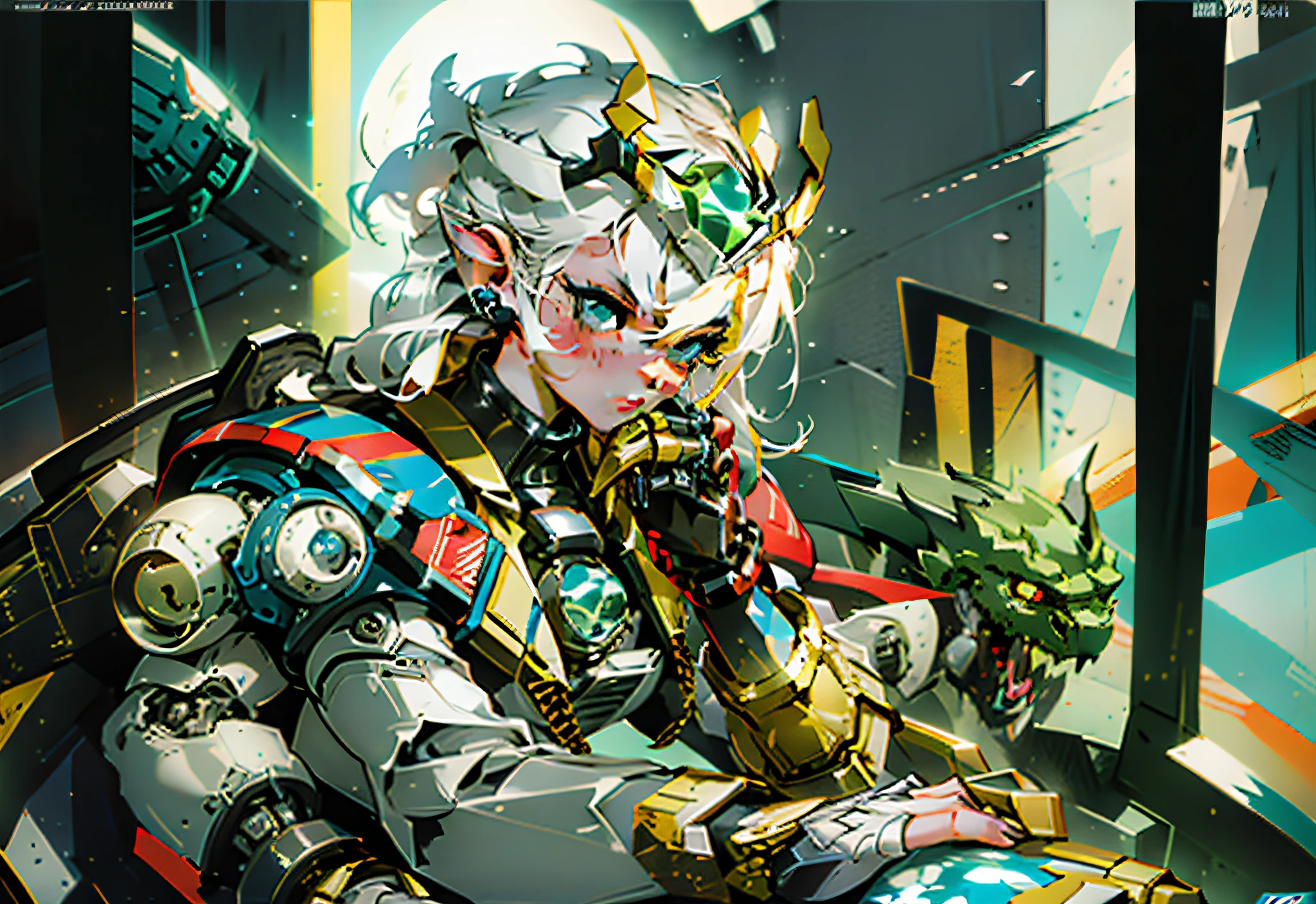 A girl wearing luxurious gaming gear