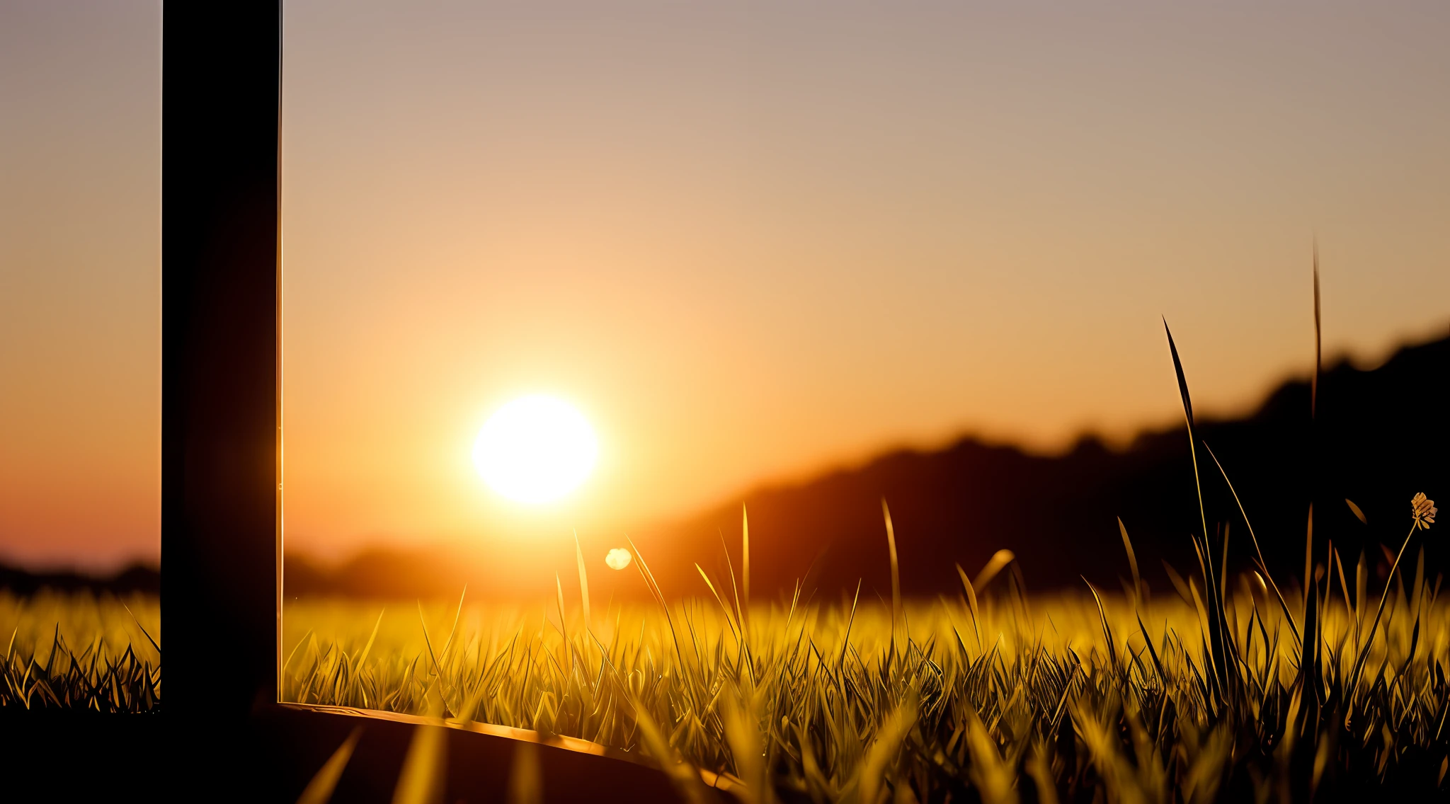 wallpaper, summer, dawn, masterpiece, cinematic, soft light, depth of field, ray tracing, realism, sun, silhouette of a prayer,