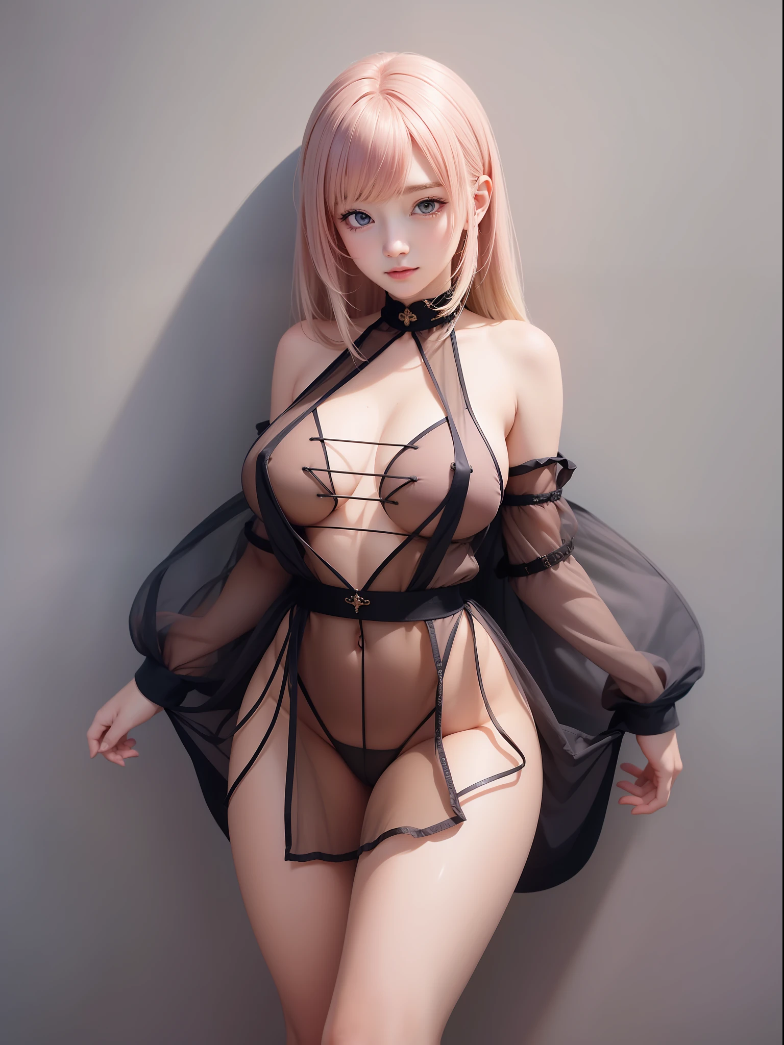 Beautiful hair anime girl, underwear, art station, cute anime girl, cute anime girl portrait, cute anime girl, cute anime girl portrait, cute realistic portrait, cute girl anime visual, cute anime girl portrait, portrait anime girl, anime style portrait beautiful anime girl, full body, smile, (huge), navel, thin waist, (big hips), thighs, from below, cleavage, under boobs, shoulder off