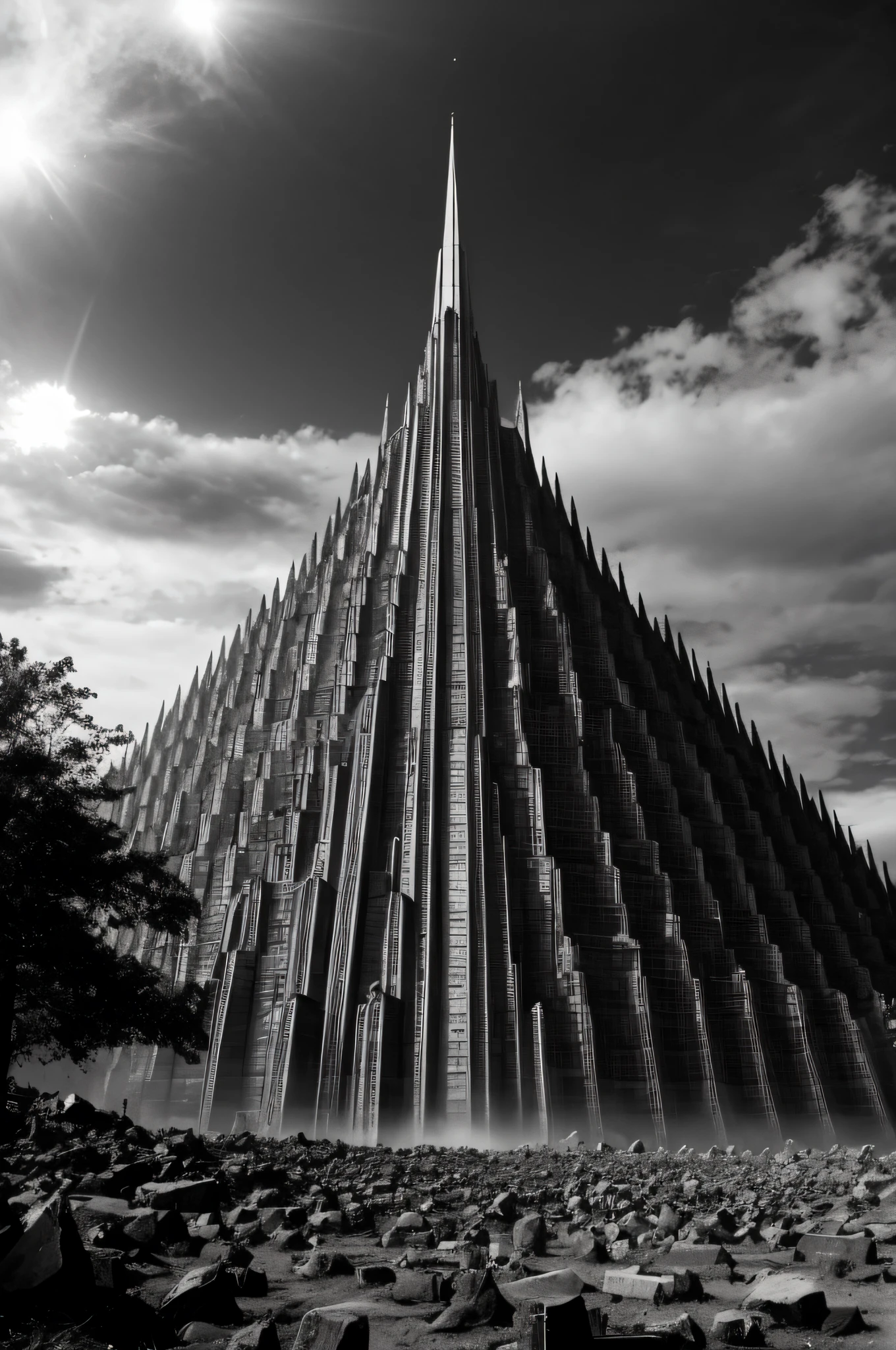 Arcanorum Astrum, the collapse of the world, black tones