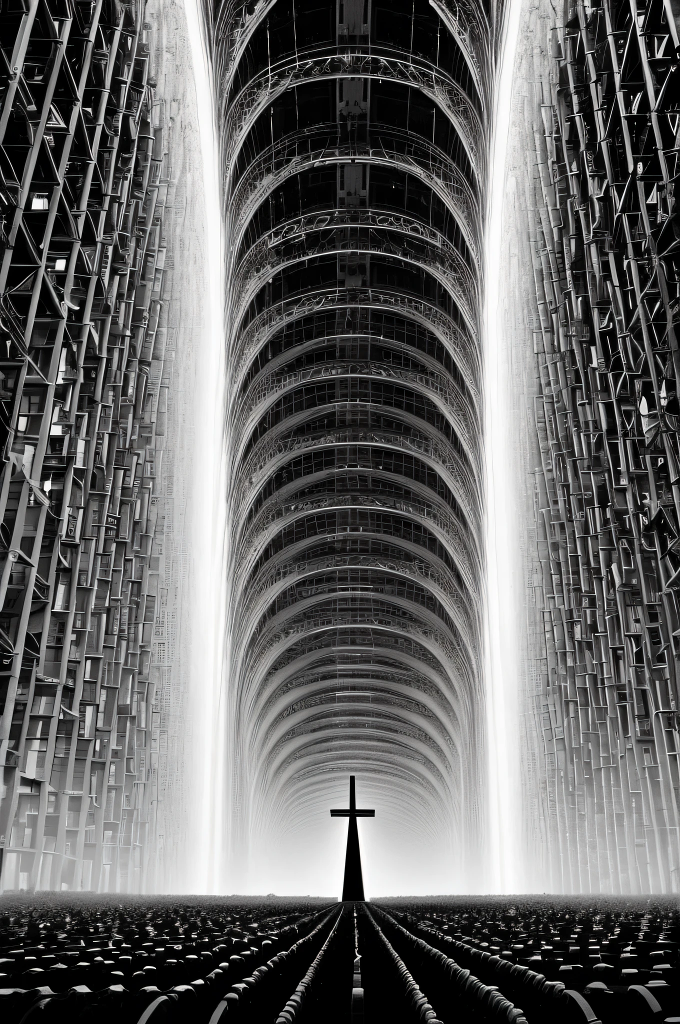 The collapse of world religiosity, black and white, technological singularity
