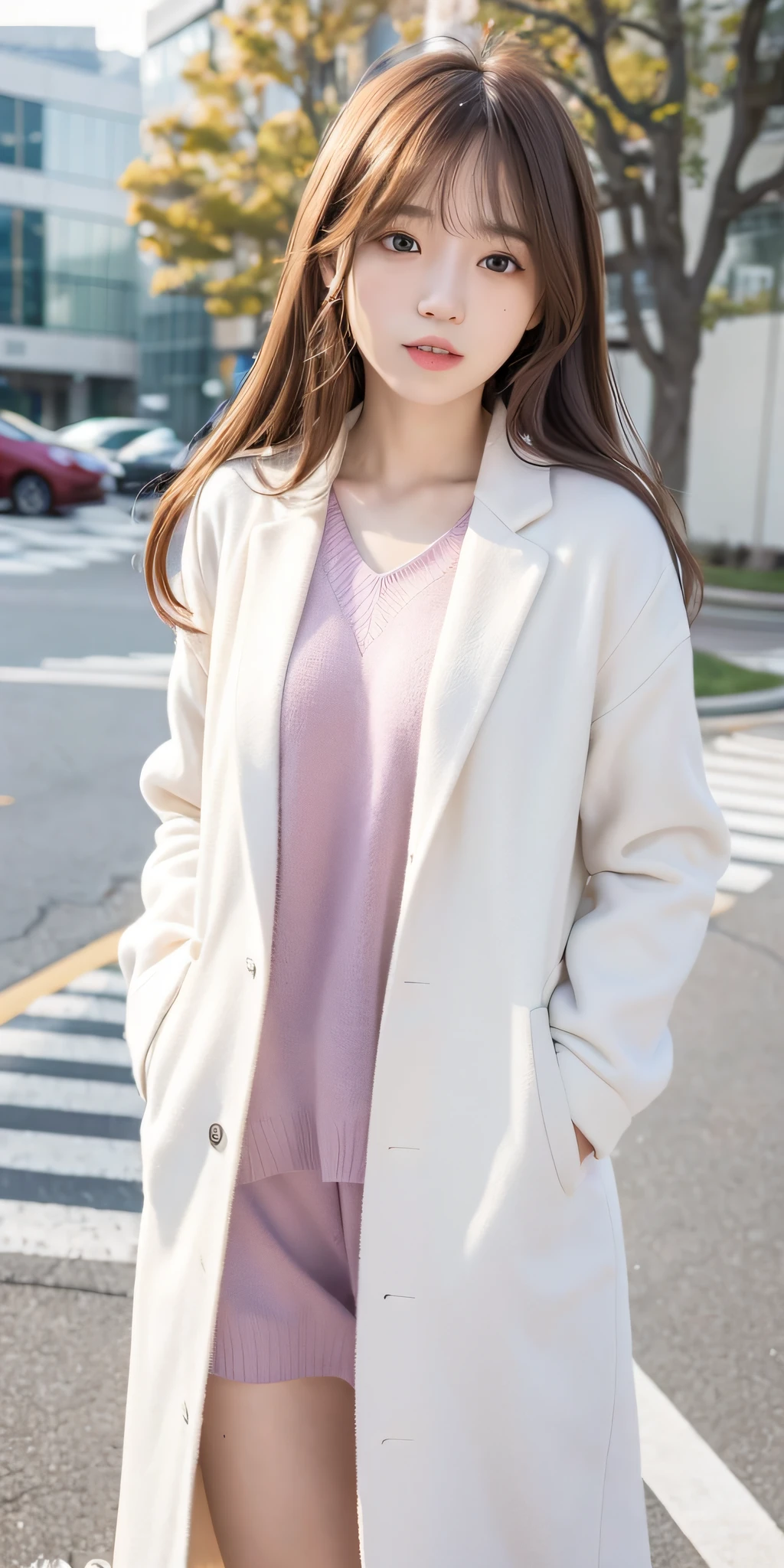 mix4, 20d, Solo, long_hair, Nanase Nishino, Haruka Kaki, White coat, (8K, RAW photography, best quality, masterpiece:1.2), (Realistic, Photorealistic: 1.37), Professional Lighting, Photon Mapping, Radiosity, Physically Based Rendering
