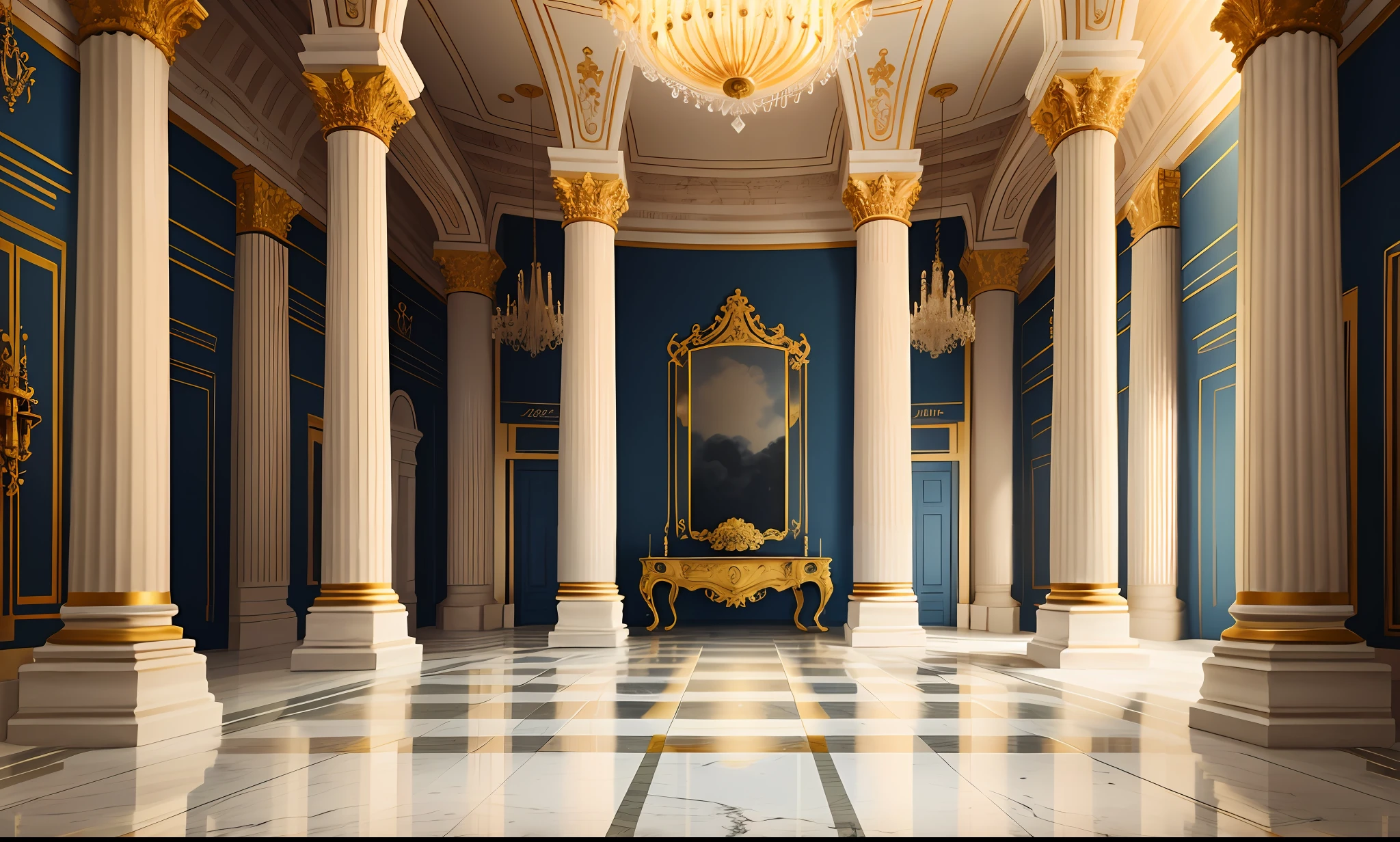 Colourful Interior of a Palace with marble floor, marble aesthetic, white marble, shiny floor, marble floors, red padded, Greek Roman Columns, royal aesthetic, Golden details, Gold ((masterpiece)), color photograph, (sharp focus:1.2), extremely detailed, intricate, dramatic lighting, moody and melancholic atmosphere, sony a7 IV film stock photograph 4 kodak portra 400 camera f1.6 lens rich colors hyper realistic lifelike texture, best quality dramatic lighting cinestill 800, deep shadow, photo, Highly detailed, wide angle lens, depth of field, bokeh, 4K, HDR, absurdres, hyperrealistic, photorealistic, 1980s.