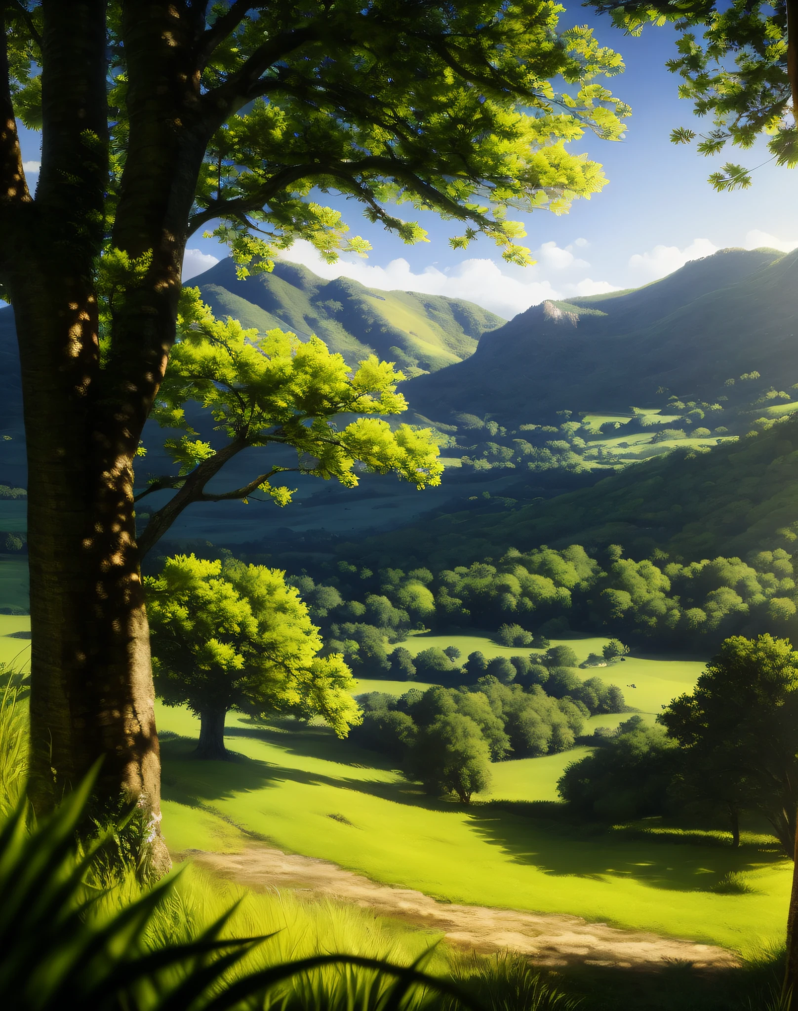 detailed background, wilderness background, bocage, french rural, photorealistic, ultra-realistic, ultra-detailed,
