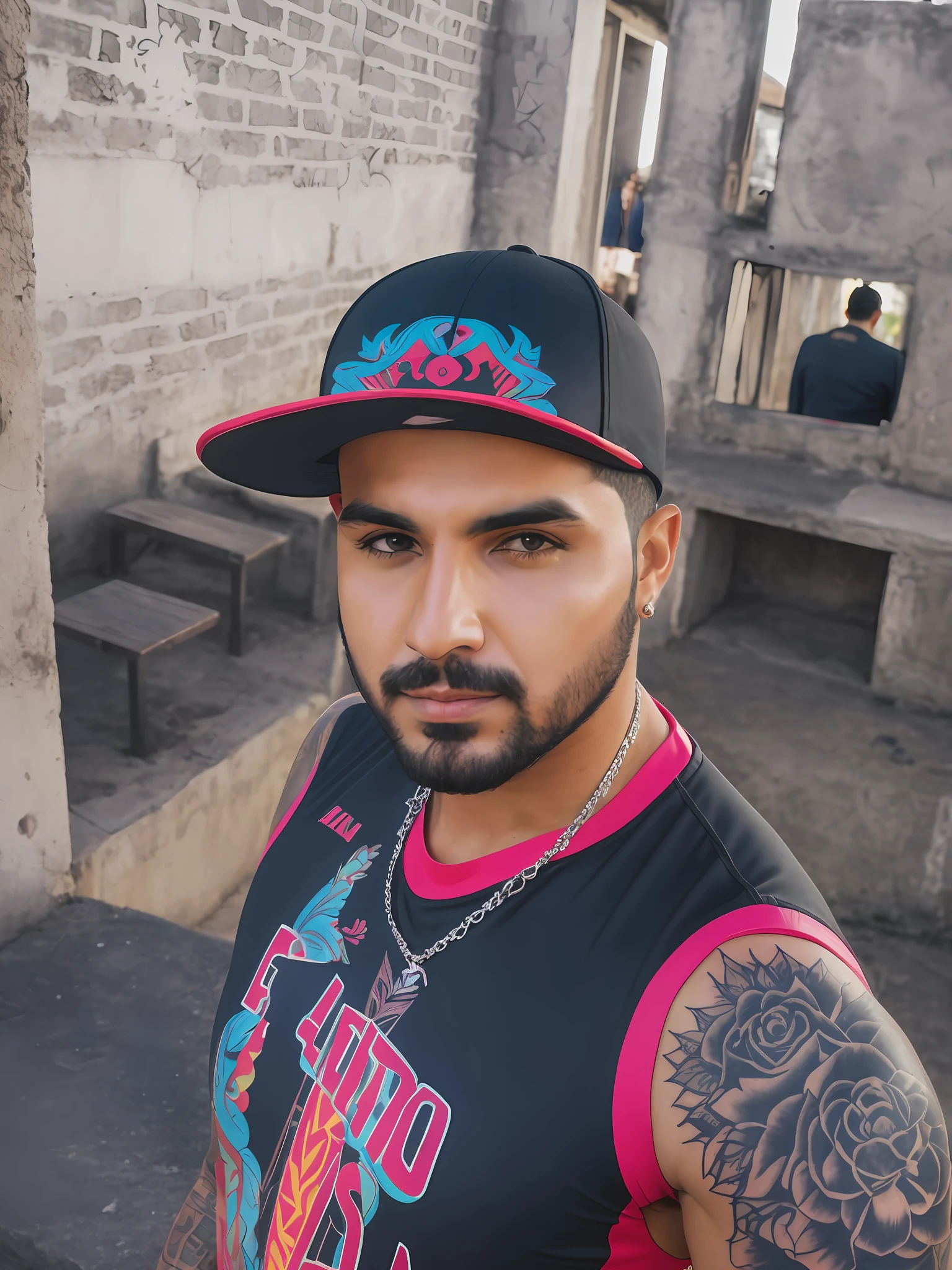 There is a man with a neon tattoo on his arm taking a selfie, David Rios Ferreira, Luís Melo, inspired by Nathan Oliveira, Caio Santos, Andrea Rocha, Andrés Rios, Tony Sandoval, Edu Souza, Carmelo Blandino, Icaro Carvalho, Tony Sandoval. 8K realistic, Nick Silva, Joseph Moncada, Zigor Samaniego style