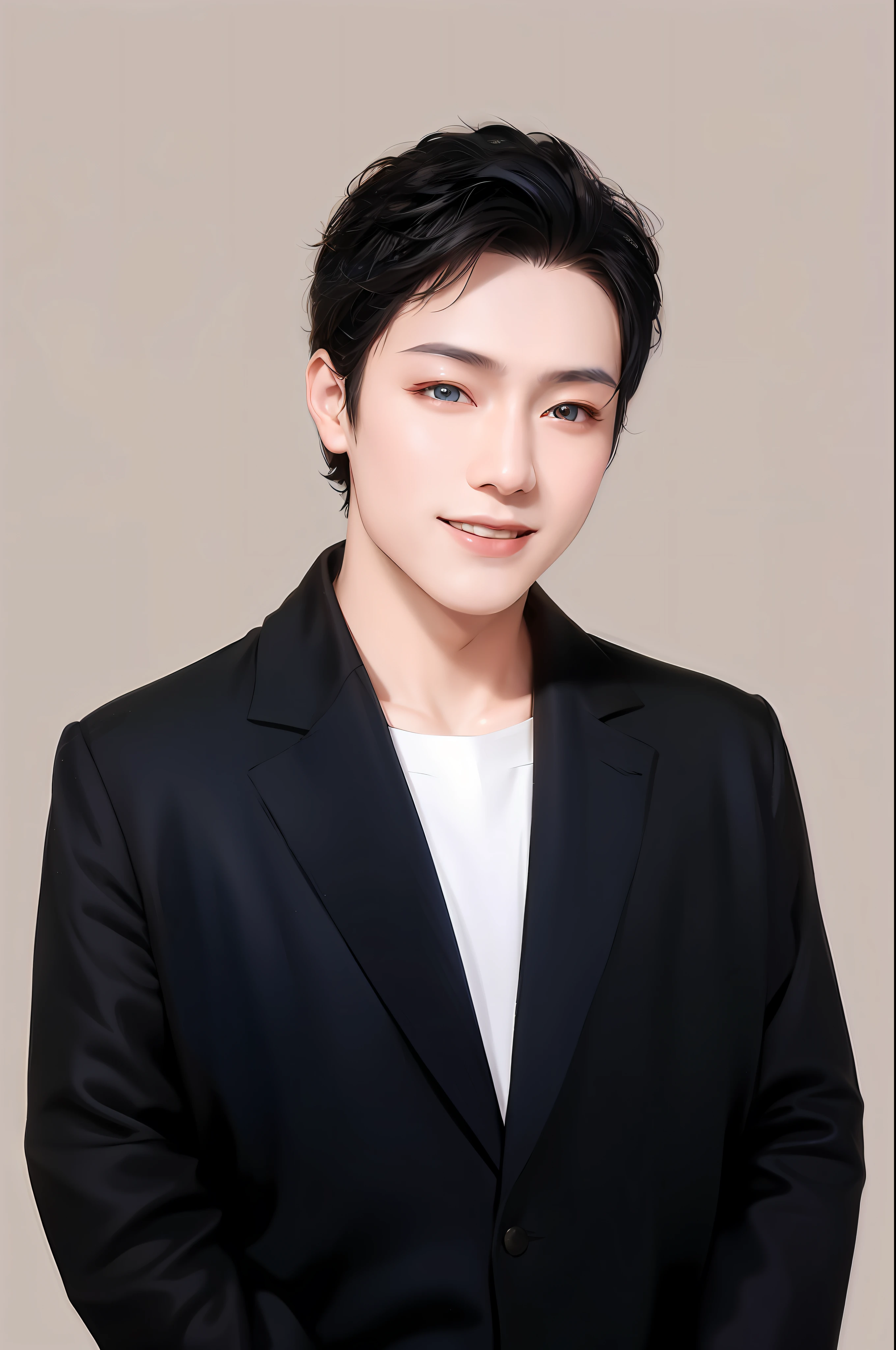 ((4K,Masterpiece,Best Quality)), shuimobysim, Chinese painting, lotus, hanfu, maxiskit, dress conservatively 1boy, solo, long blue hair, smile,