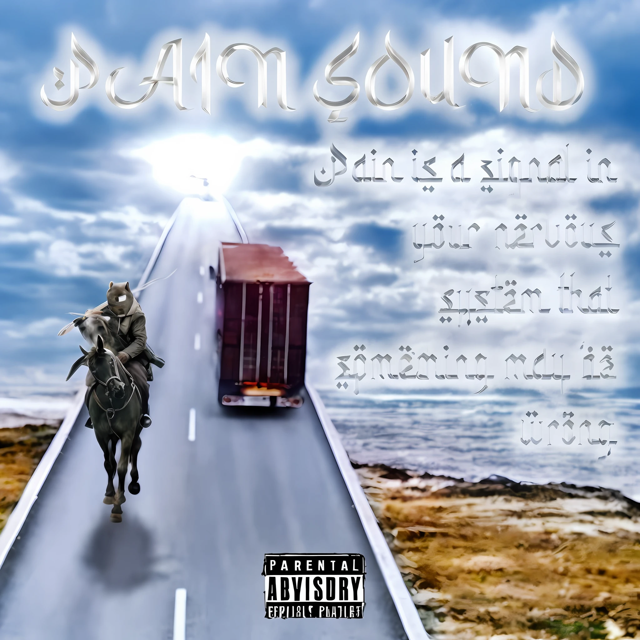 Album cover about painful