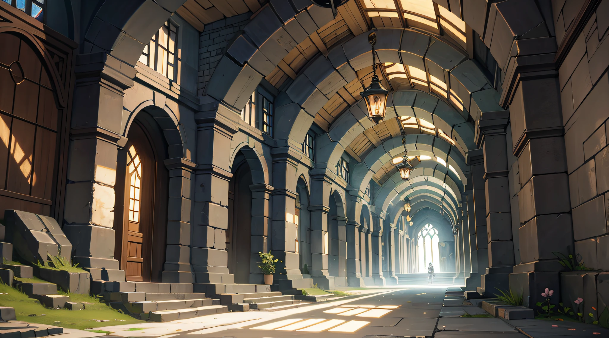 dungeon, masterpieces, HD, high quality, best quality, highres, high quality, high details, masterpiece, anime style, tunnels