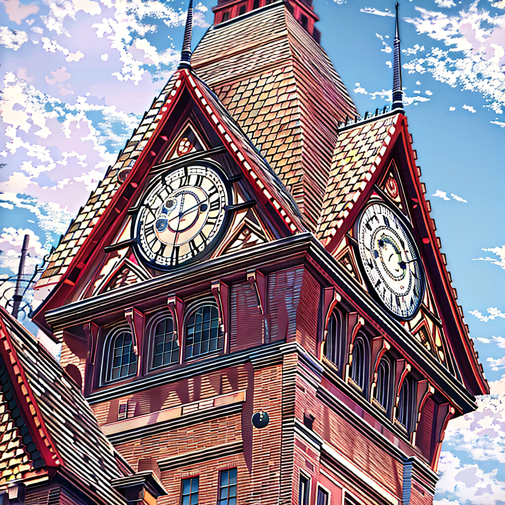 clock tower, ultrarealistic