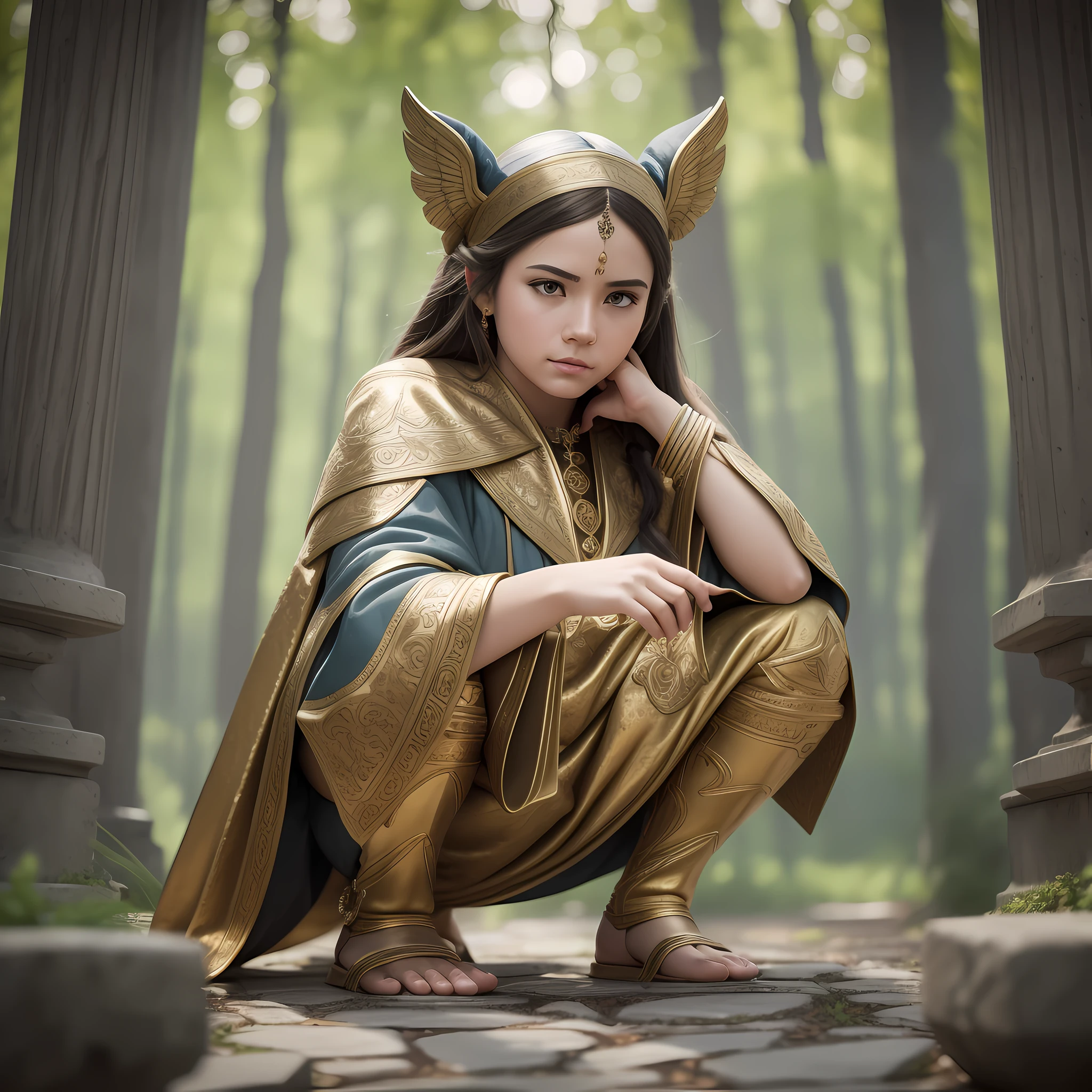 squatting, her hands resting behind the ground so as not to fall backwards., a marble sculpture, trend in artstation, fantasy art, artstation hd, zbrush, physics-based rendering, golden hour, angry, stonepunk, short lighting, cinestill, behance hd, layered textures, sharp focus photo, uhd, hdr, professionally graduated color,  perfectly shaded, photo, high quality, highres, Detail enhancement, 8K, high resolution scanning, (Nikon D800 photo, 50mm Zeiss lens), Focus, Very detailed, Cinematic lighting, High quality, Altars, Highly detailed