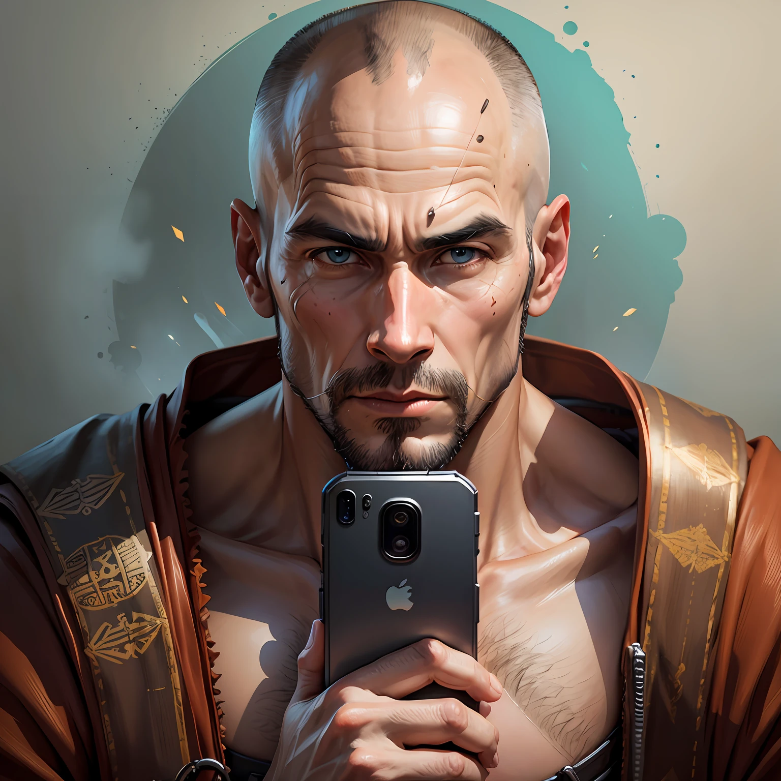 men monk gamer science art technology profile realistic full hd 1080p --auto --s2