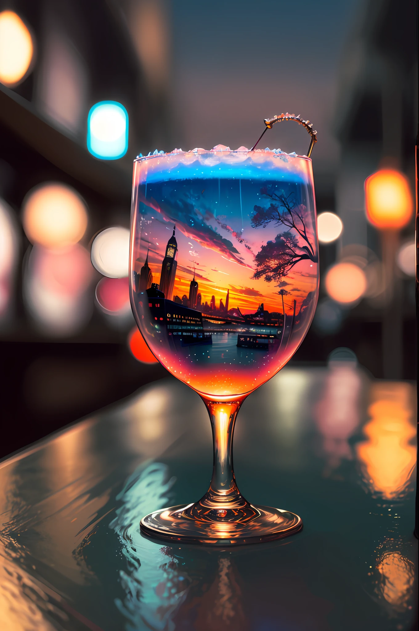 cocktailworld, scenery, landscape, street, depth of field , ((blurry background)),
masterpiece, best quality, ultra detail,