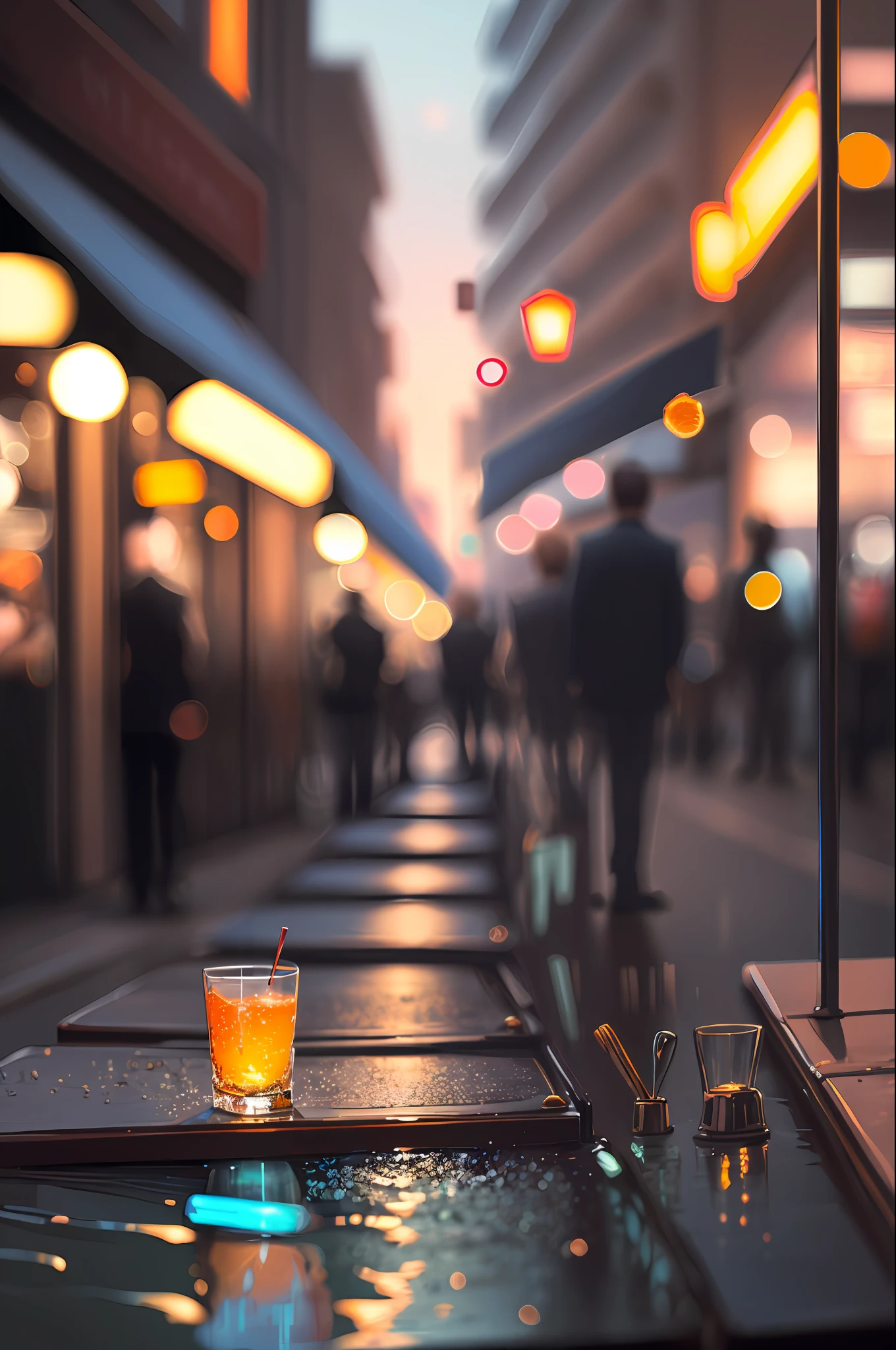 cocktailworld,  scenery, landscape,  street, depth of field , ((blurry background)),
masterpiece, best quality, ultra detail,