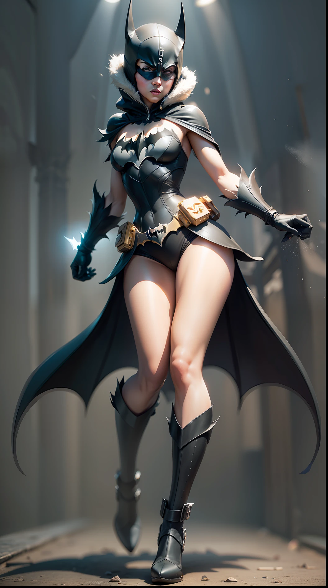 Create a vector Batman logo with the iconic bat symbol.centered design, Finetuned Model Leonardo Diffusion reference,Leonardo Style, Midjourney reference, 8k resolution, Graphics Engine 5, 3D image, Prompt Magic v2, High Contrast, Prompt Magic Strength 0.4, 1024x1024Px, Guidance Scale 7, Resize image, Full body, full frame --auto --s2