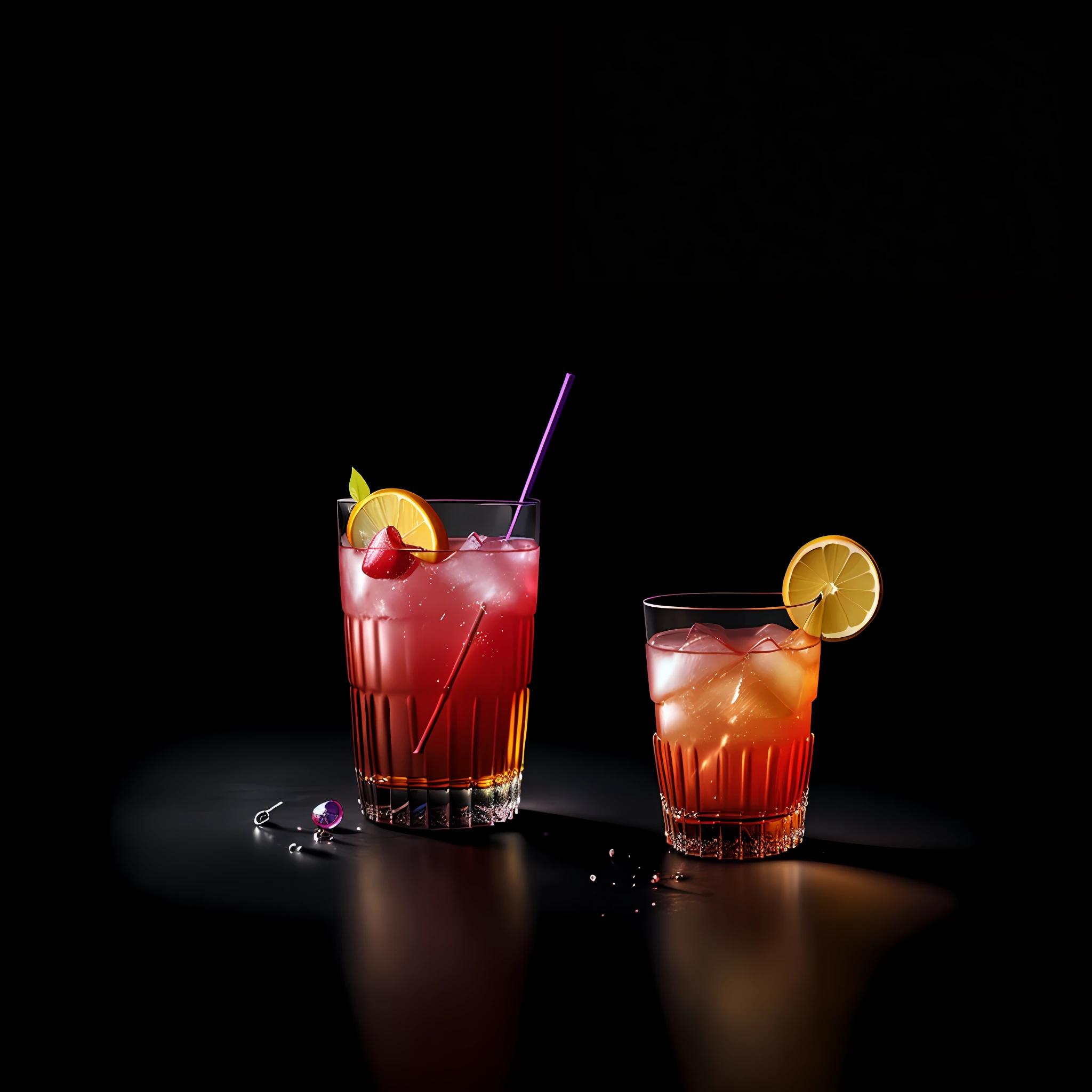 A drink, colorful,
yang08k, photography, beautiful, black background,
masterpieces, top quality, best quality, official art, beautiful and aesthetic, realistic,