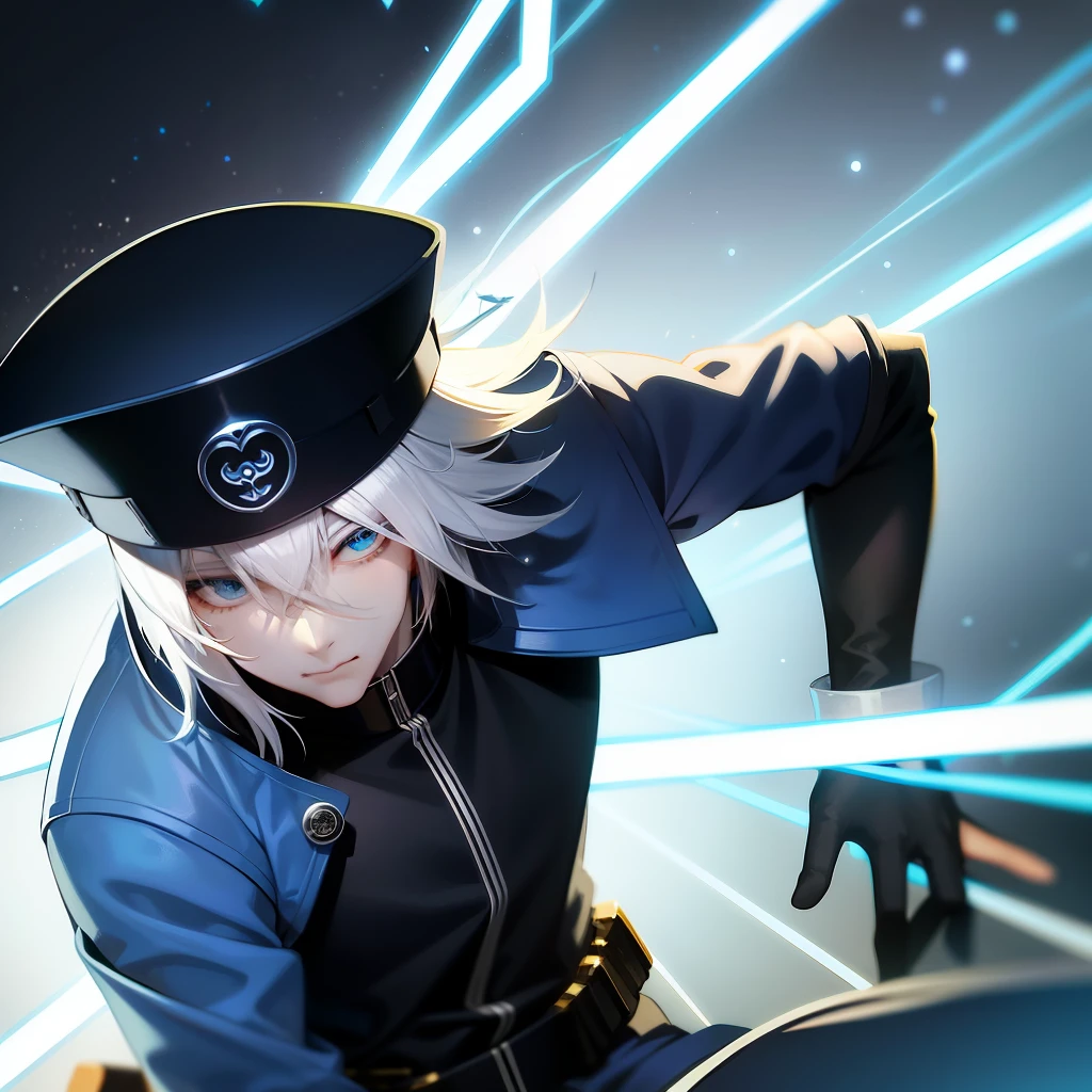 Avatar, Boy, Side Face, Two-dimensional, Tyndall Effect, Comics, White Hair, Hat, 2D, Ink, Sexy
