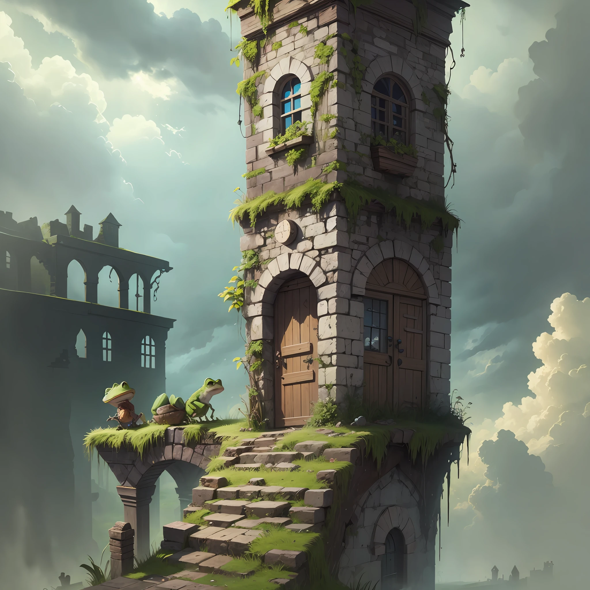 Little frogs, meadows, storms, ruins, rags, stones, planks, mud, dilemmas, inability to leave, traps, obstacles, perseverance, despair, finding a way out --auto --s2