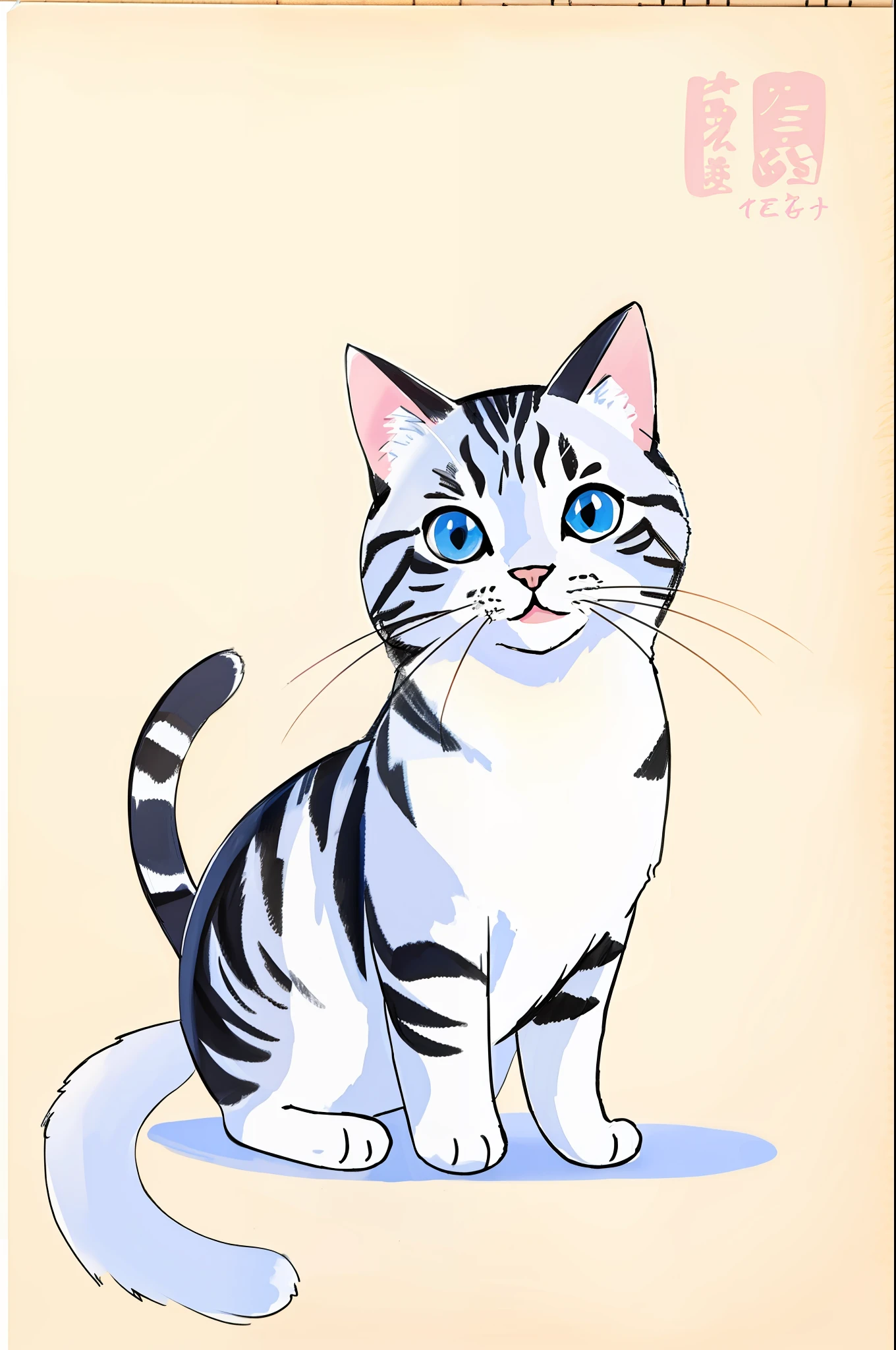 sketch
paper
Cat, white background, brushstroke