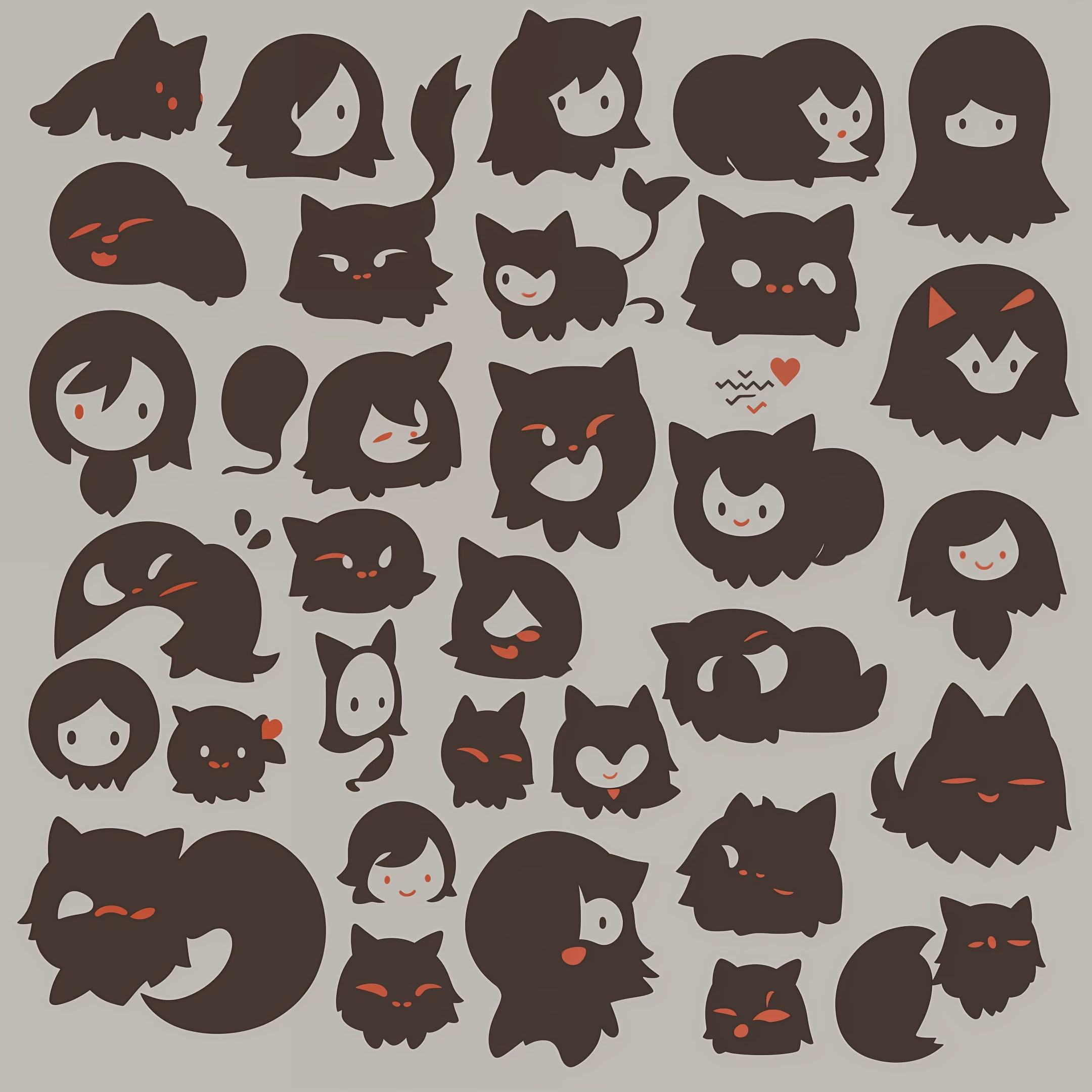 Flat character, vector, simple art