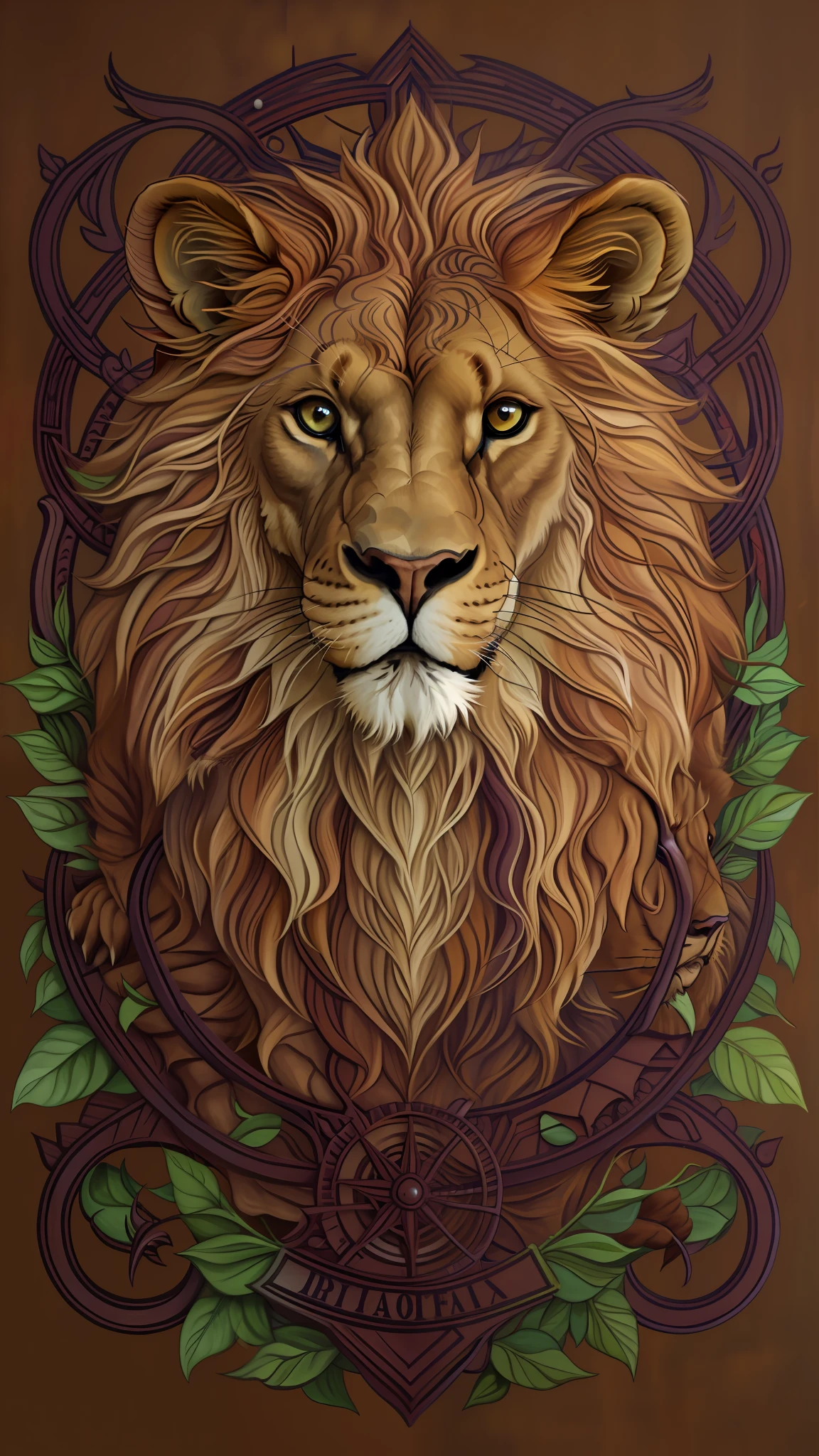 a brown lion
