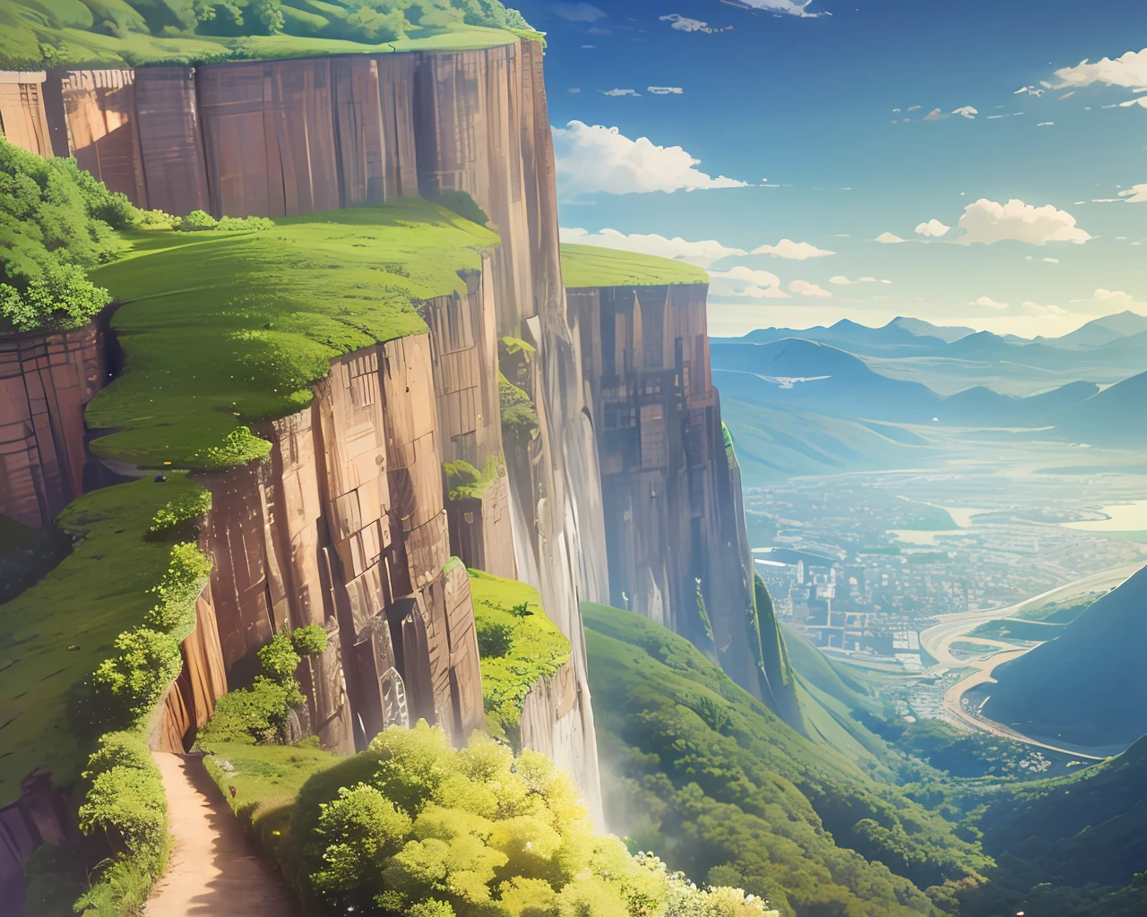beautiful winding cliff road. —ar 16:9 --auto --s2