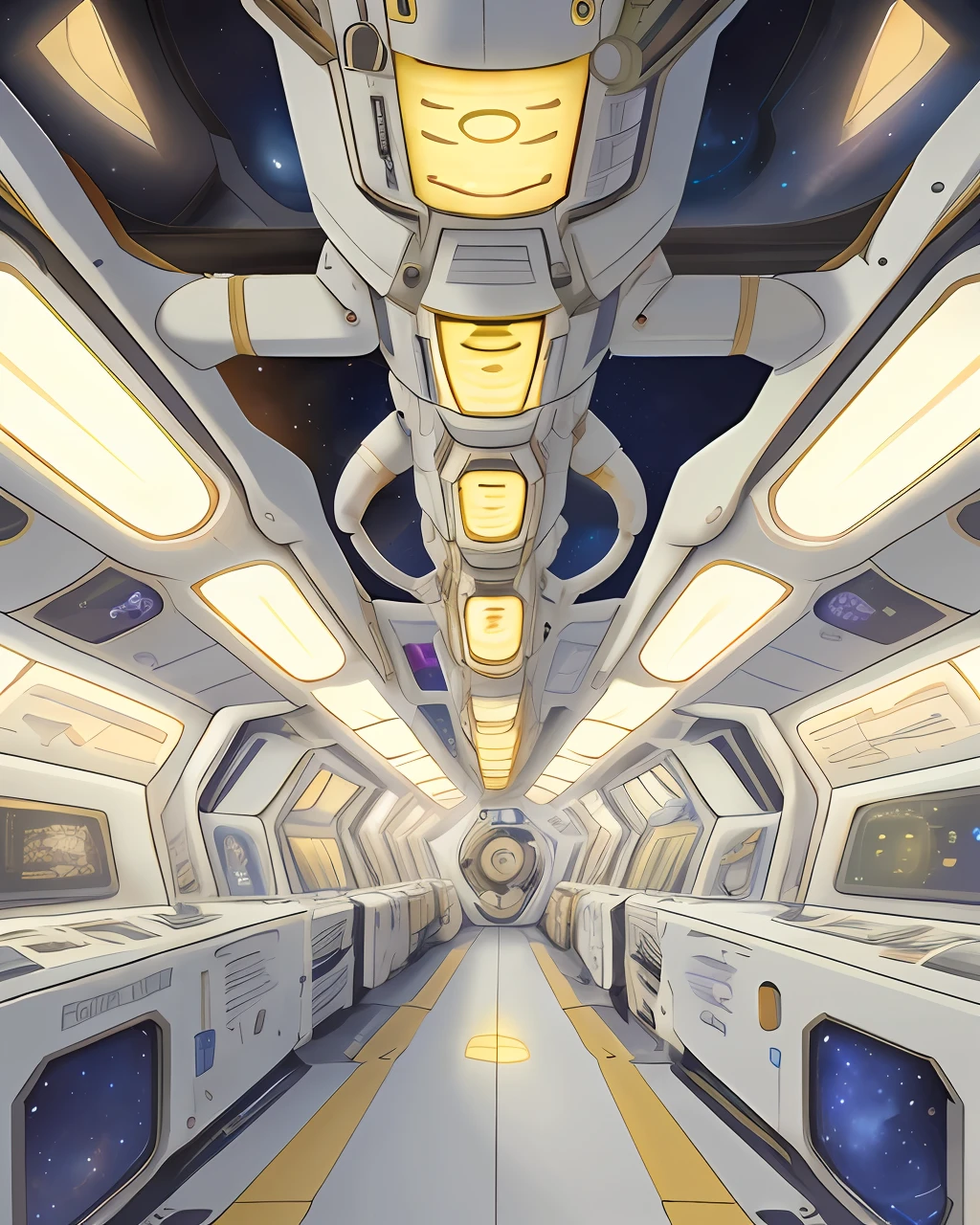 by fluff-kevlar, by vader-san, ivorygoldai, space station interior, laboratory, (visual novel background:1.2)