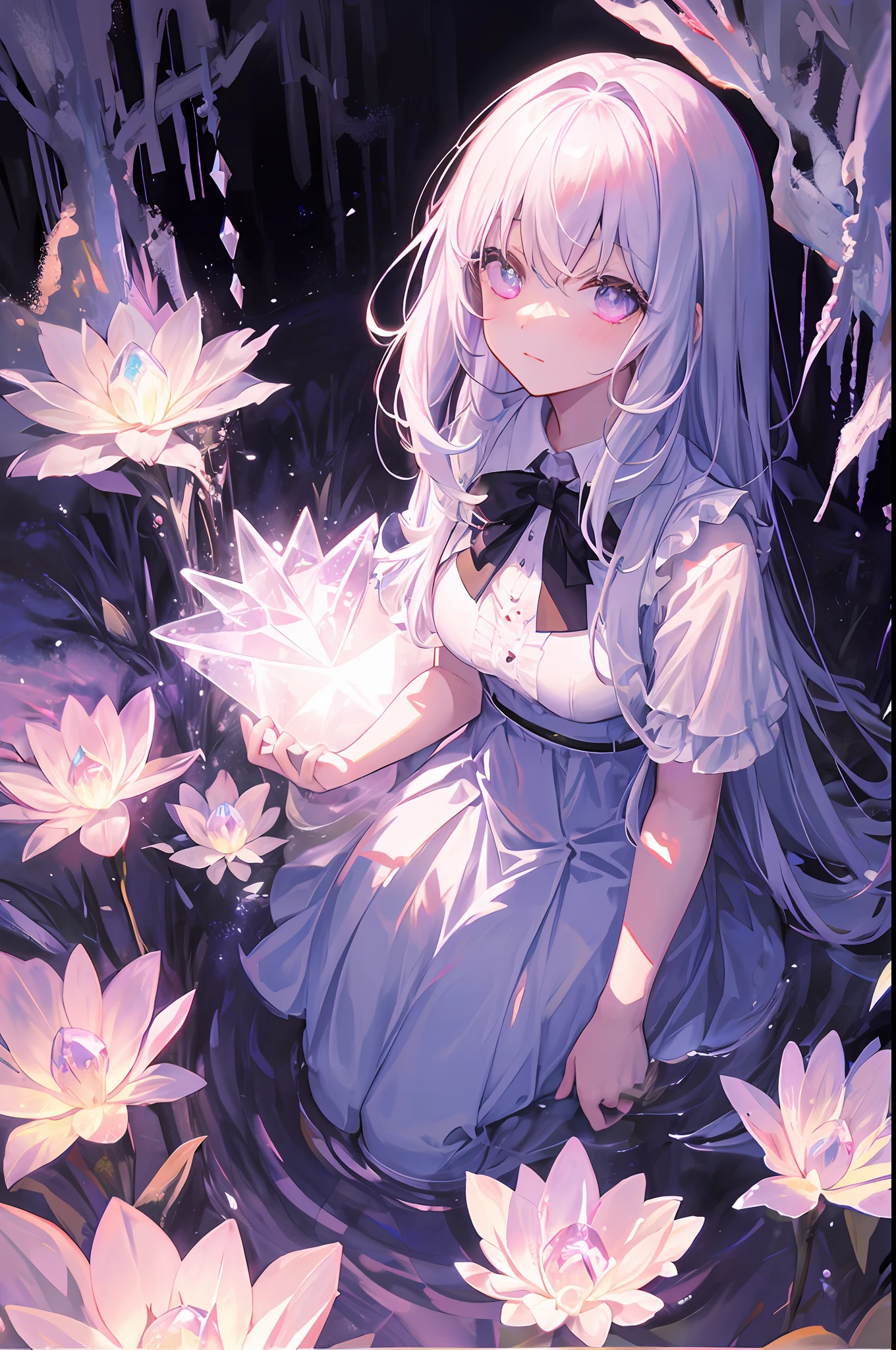 crystal light around the darkness