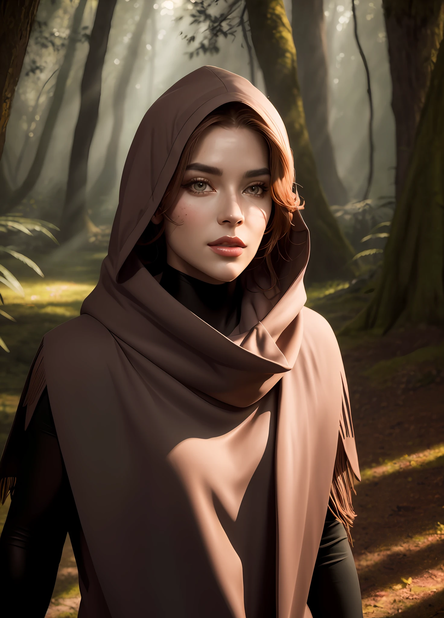 syphabelnades, hood, cover,, (masterpiece, best quality: 1.4), (modern day), (cowboy shot), 1girl, solo, pov, sfw, stunning girlfriend, (standing: 1.1), dynamic pose, heart-shaped face, elegant face, beautiful face, highly detailed face, highly detailed skin, skin pores, subsurface spreading, realistic pupils, medium chest, looking at the viewer, full face blush, full lips, Full body swimming in a shadowy forest with displays, depth of field, atmospheric perspective, volumetric lighting, sharp focus, absurdities, realistic proportions, good anatomy, full body showing, seductive, (realistic, hyperrealistic: 1.4), 16k hdr,