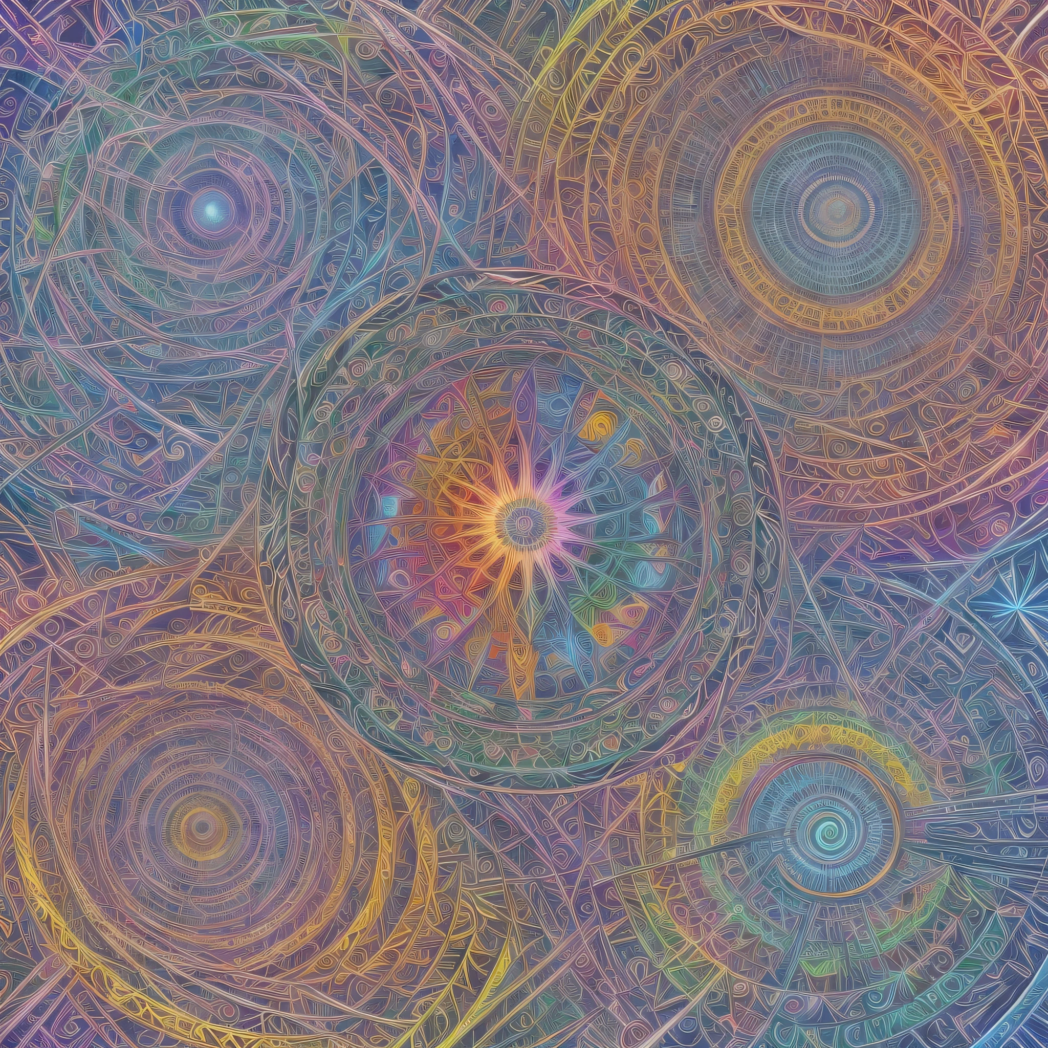 create many ???-themed Alex Grey-like works --auto --s2
