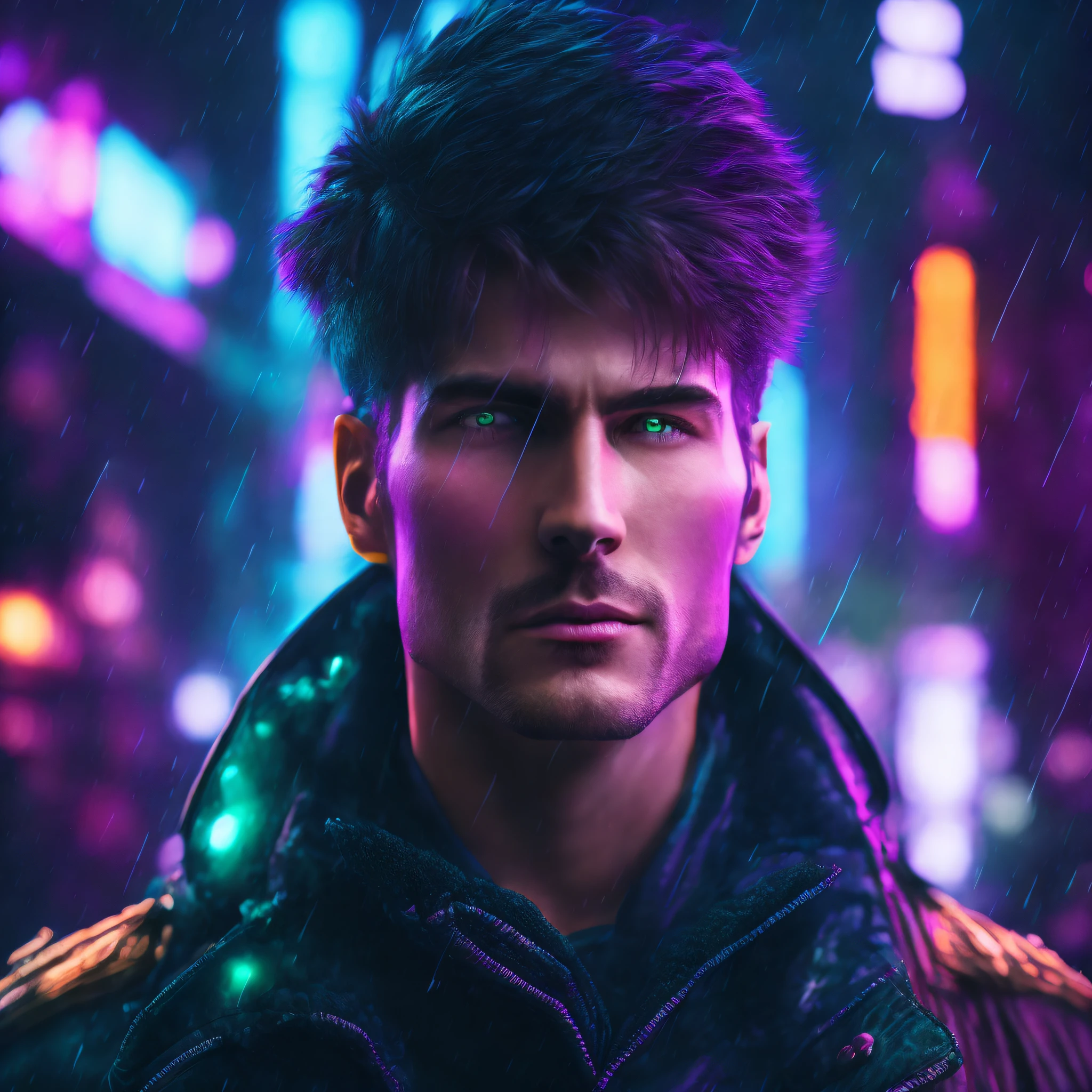 4k 8k uhd full color (raw photo:1.1), dramatic (dark:1.2) rainy night, (award winning photo:1.1) of badass (warrior king) tom cruise wearing a black leather jacket (cypnk:1.2), alone (in the rain:1.3) in times square, wide angle macro, hard light, high contrast, (epic photography:1.3) (dark scene:1.2) with moody side light, (rim light:1.2) silhouette, (UTIL_PortraitHelper:0.9), (STY_mjgs:0.5) (STY_MJ_dgtlv2:0.5) (STY_rzminjourney:0.5) rule of thirds Ying Yeng Fibonacci spiral composition, (Hasselblad:1.2) Fujifilm (medium format:1.2), (carl Zeiss:1.1), stunning contrast, (halation glow:1.3), (bloom lighting:1.1), incredible dynamic range photo by (UTIL_Art by Smoose-768:1.1), (intense rim light:1.3), (purple pink blue green yellow neon synthwave colors:1.1) FFbF_neon UTIL_jah_SideLightRimLight