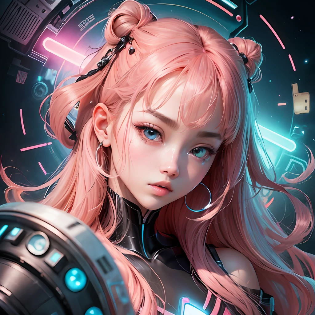 (masterpiece), (full body, full entire body), realistic, (portrait of Rosé Blackpink), voluptuous body, unclothed, stripped, naked, neon genesis evangelion pilot, beautiful face, cute face, sunlight, cinematic light, bangs, a beautiful woman, serious looking, dynamic pose, beautiful eyes, perfect eyes, perfect anatomy, very cute, princess eyes , (hazel eyes) , Ulzzang makeup, (frame the head), Centered image, stylized, bioluminescence, 8 life size,8k Resolution, black and pink jedi costume, human hands, wonder full, elegant, approaching perfection, space station background, dynamic, highly detailed, character sheet, smooth, body is symmetrical and balanced, stunningly beautiful woman, detailed hairstyle, Lisa Blackpink, ChilloutMix, Korean Doll Likeness --auto --s2