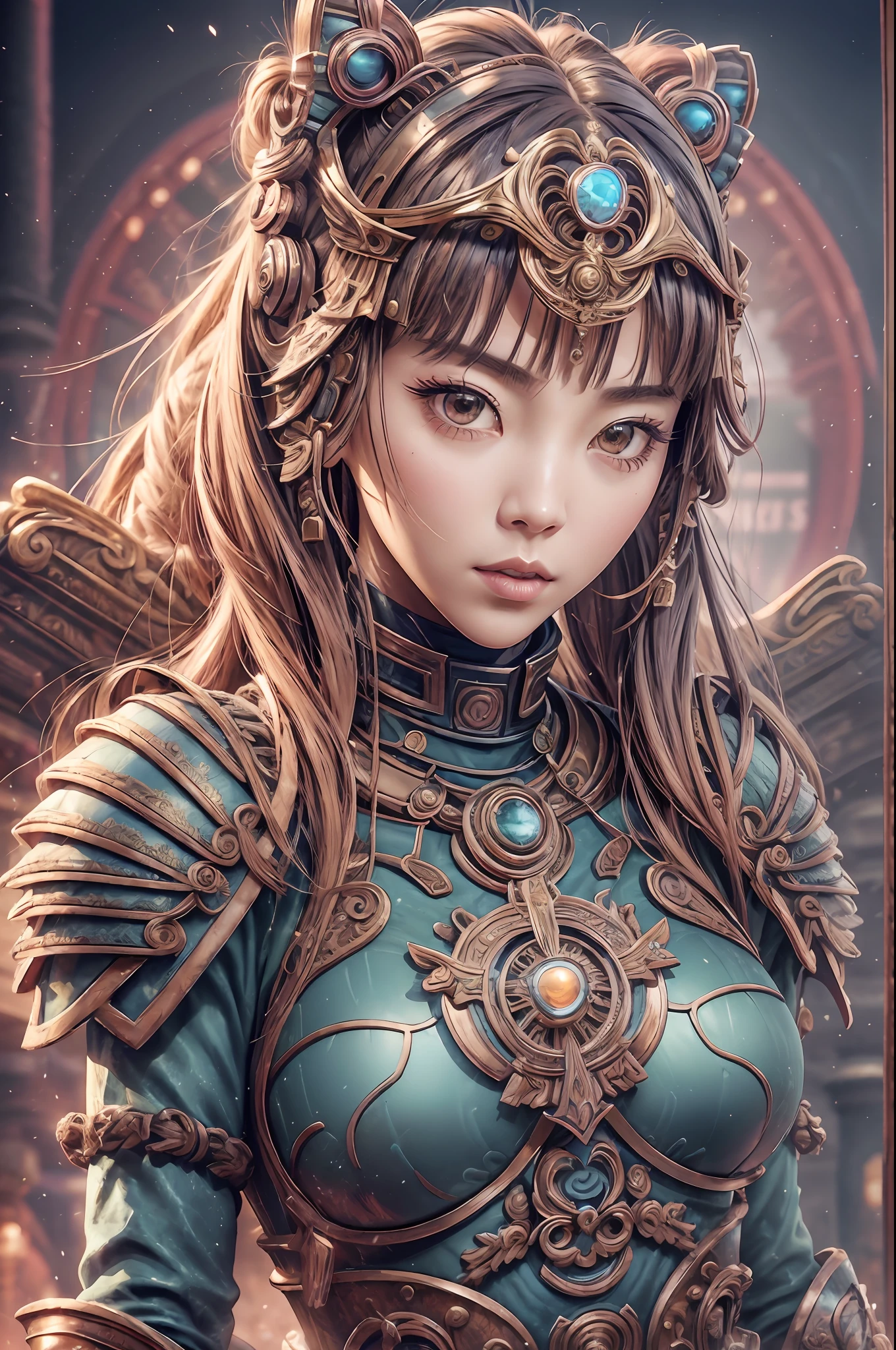 (masterpiece), (full body, full entire body), realistic, (portrait of Rosé Blackpink), voluptuous body, neon genesis evangelion pilot, beautiful face, cute face, sunlight, cinematic light, bangs, a beautiful woman, serious looking, dynamic pose, beautiful eyes, perfect eyes, perfect anatomy, very cute, princess eyes , (hazel eyes) , Ulzzang makeup, (frame the head), Centered image, stylized, bioluminescence, 8 life size,8k Resolution, black and pink jedi costume, human hands, wonder full, elegant, approaching perfection, space station background, dynamic, highly detailed, character sheet, smooth, body is symmetrical and balanced, stunningly beautiful woman, detailed hairstyle, Lisa Blackpink, ChilloutMix, Korean Doll Likeness --auto --s2