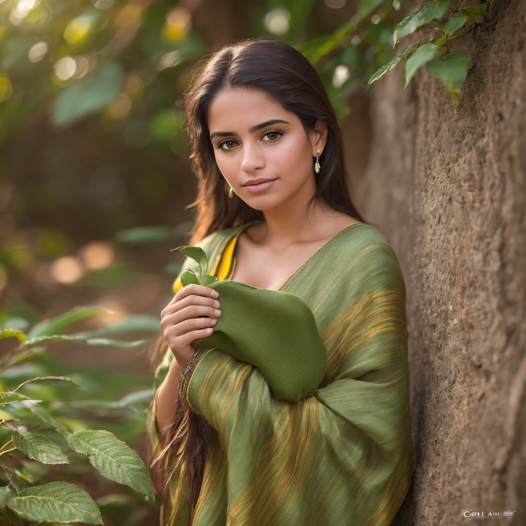 A portrait photograph of a beautiful ((25 years)) Brazilian woman, award-winning photo, best quality, portrait by Annie Leibovitz, Canon 5D Mark II, film, professional photography, (rich colors:1.1), hyper realistic, realistic texture, (natural lighting: 1.1), (Canon EF 85mm f/1.4L IS USM) --auto --s2