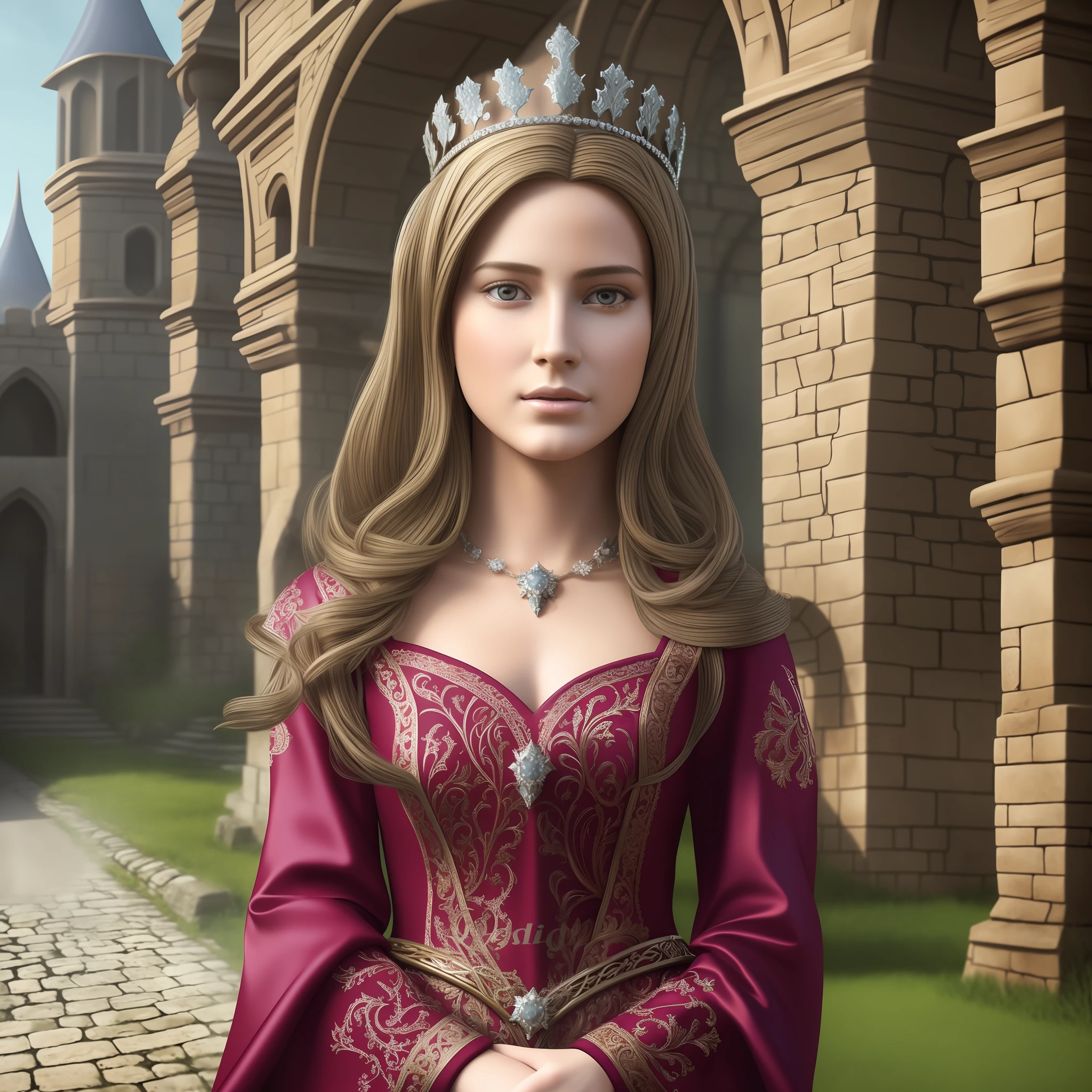 Medieval princess (hyperrealistic) (high resolution) --auto --s2